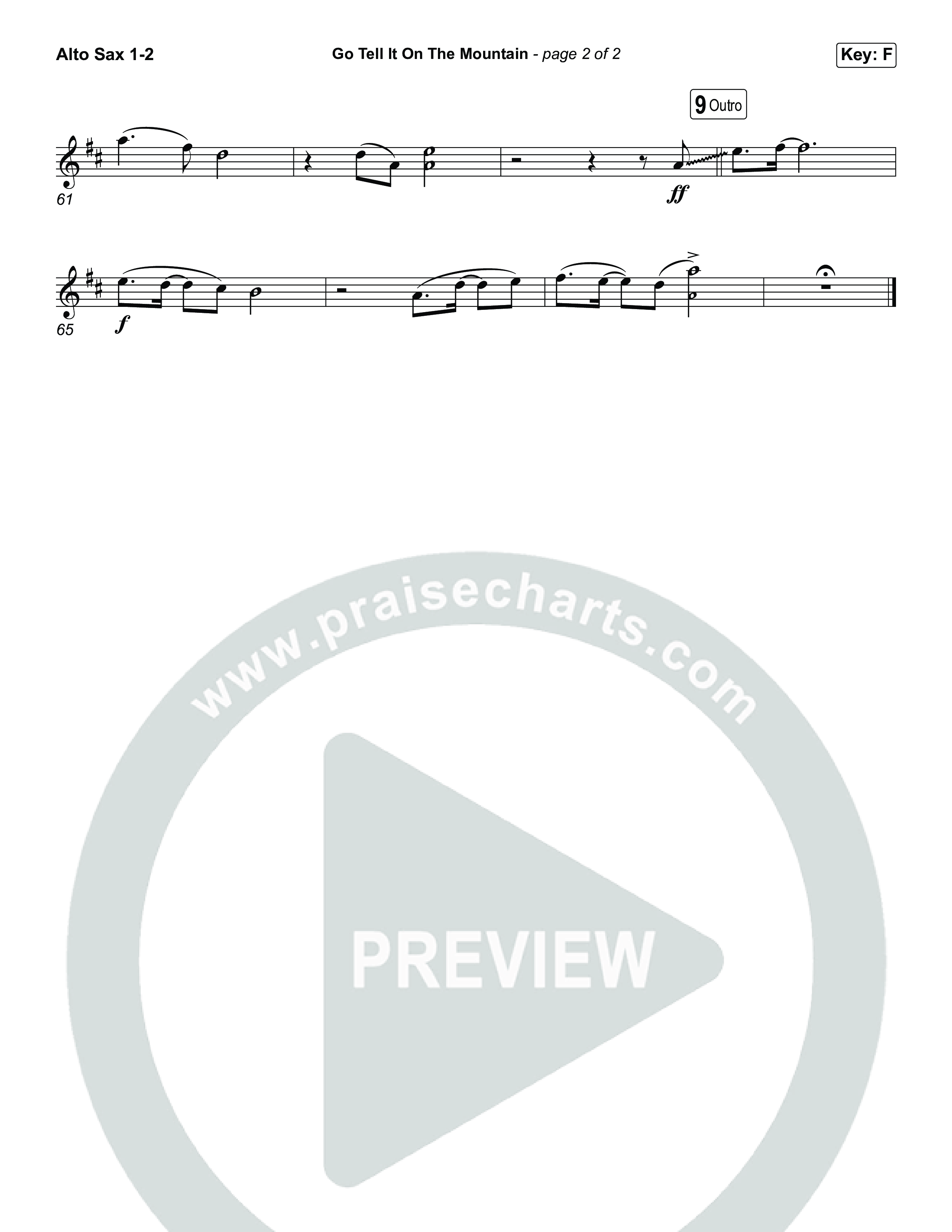 Go Tell It On The Mountain (Choral/SATB) Sax Pack (Travis Cottrell / Arr. Mason Brown / Orch. Daniel Galbraith)