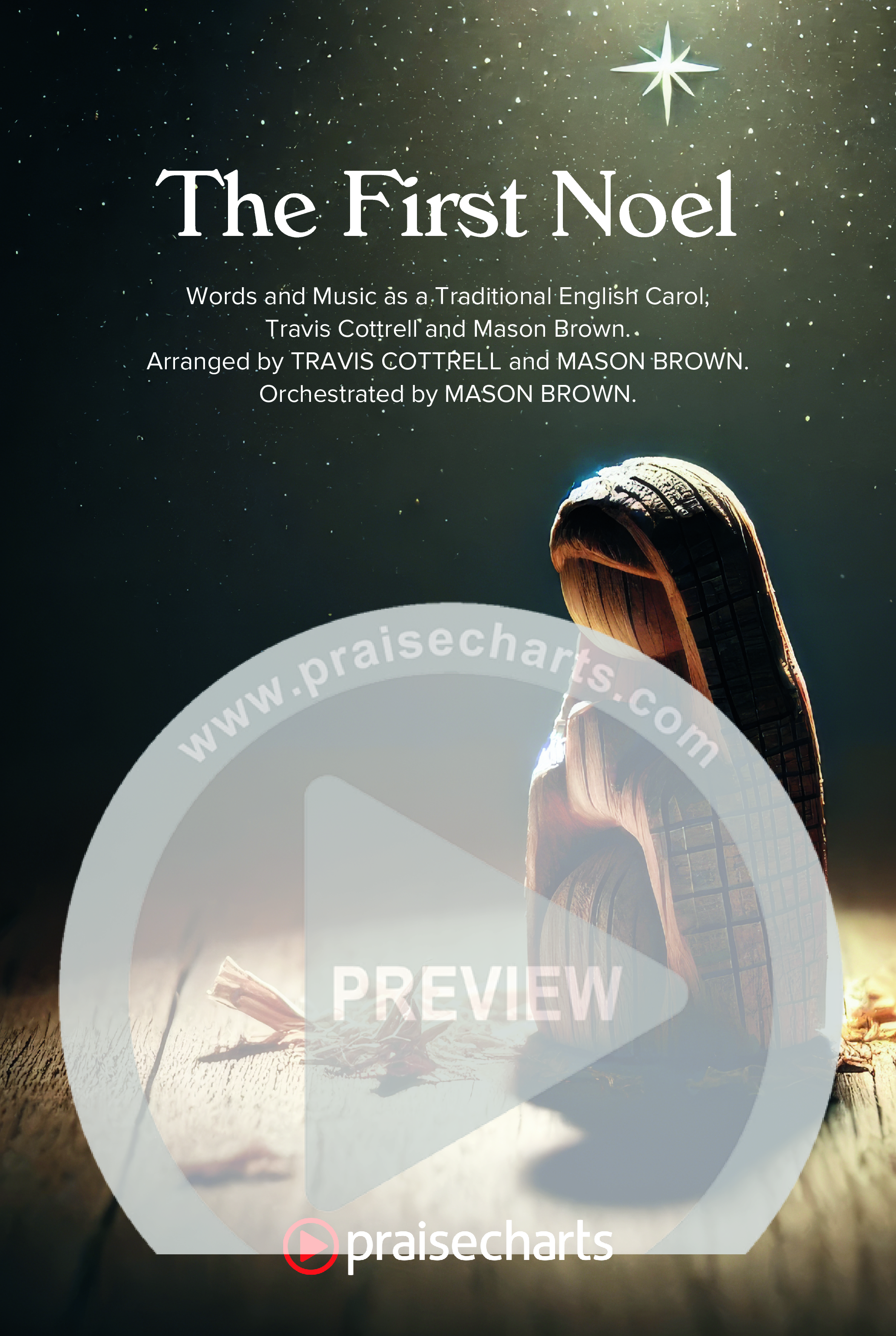 The First Noel (Choral/SATB) Octavo Cover Sheet (Travis Cottrell / Arr. Mason Brown)
