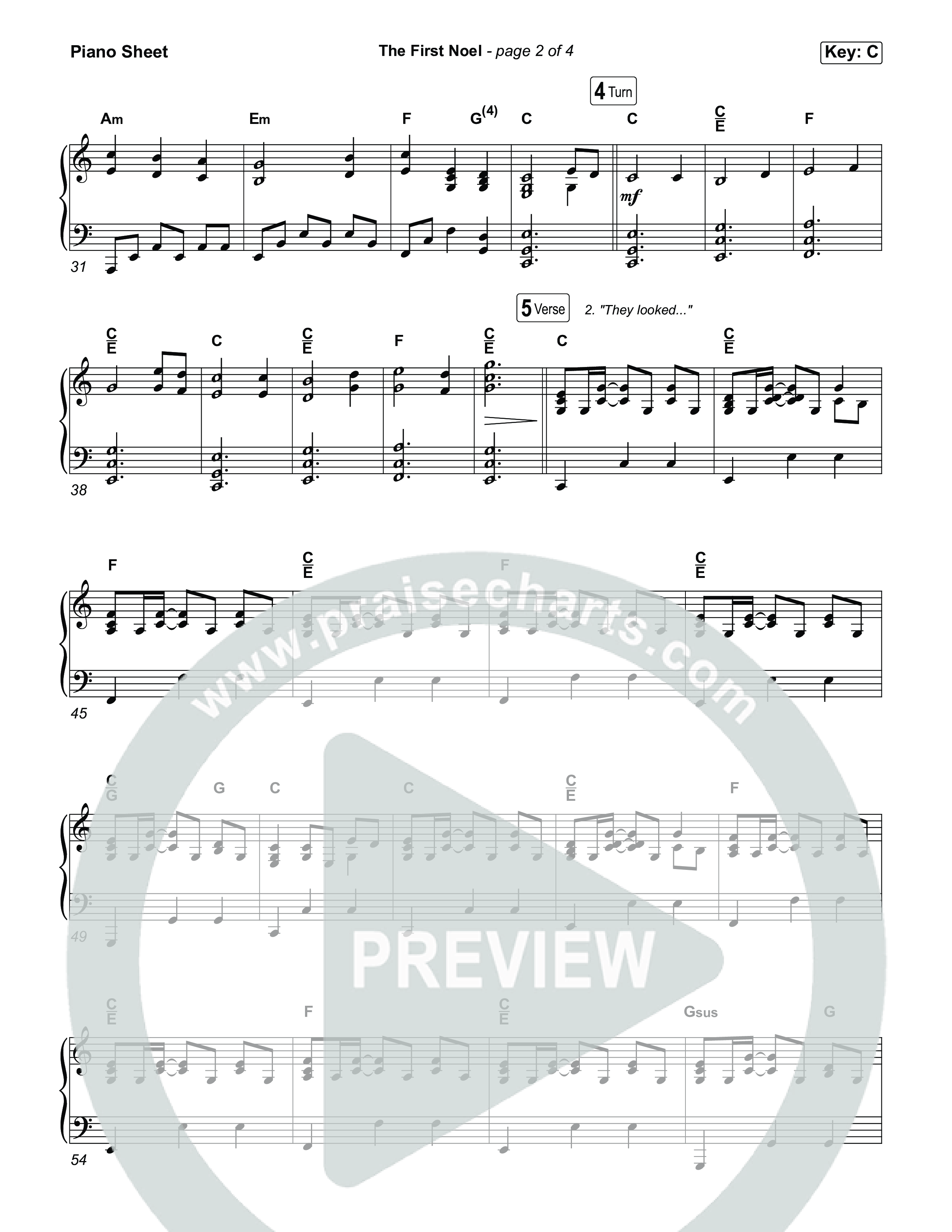 The First Noel (Choral/SATB) Piano Sheet (Travis Cottrell / Arr. Mason Brown)