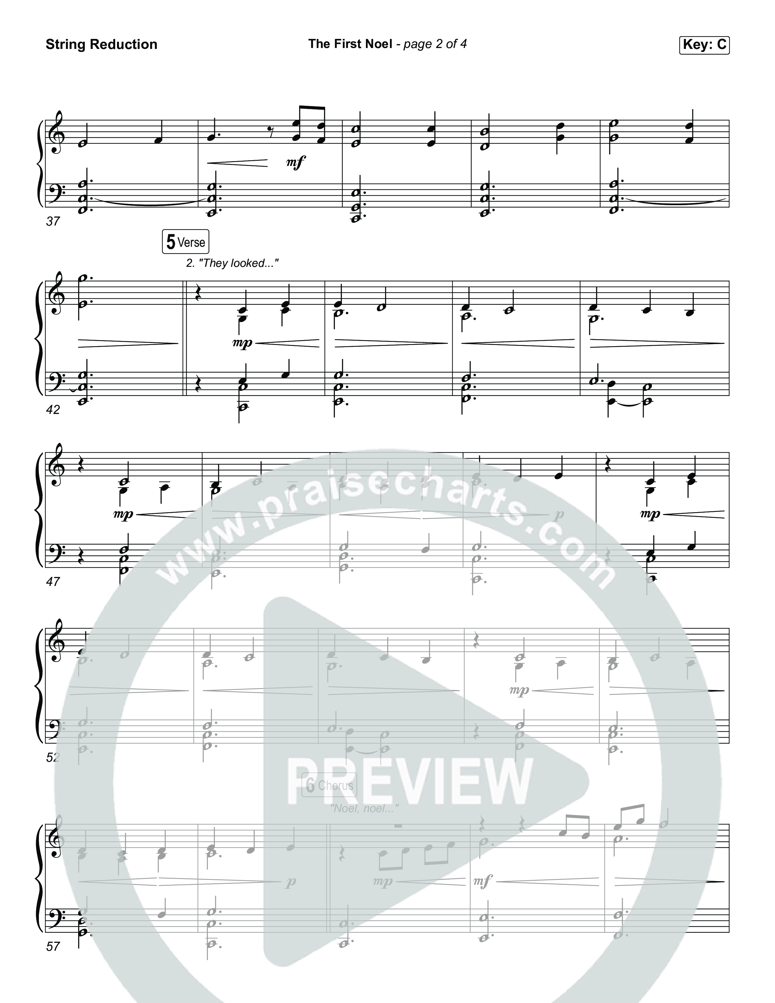 The First Noel (Choral/SATB) String Reduction (Travis Cottrell / Arr. Mason Brown)