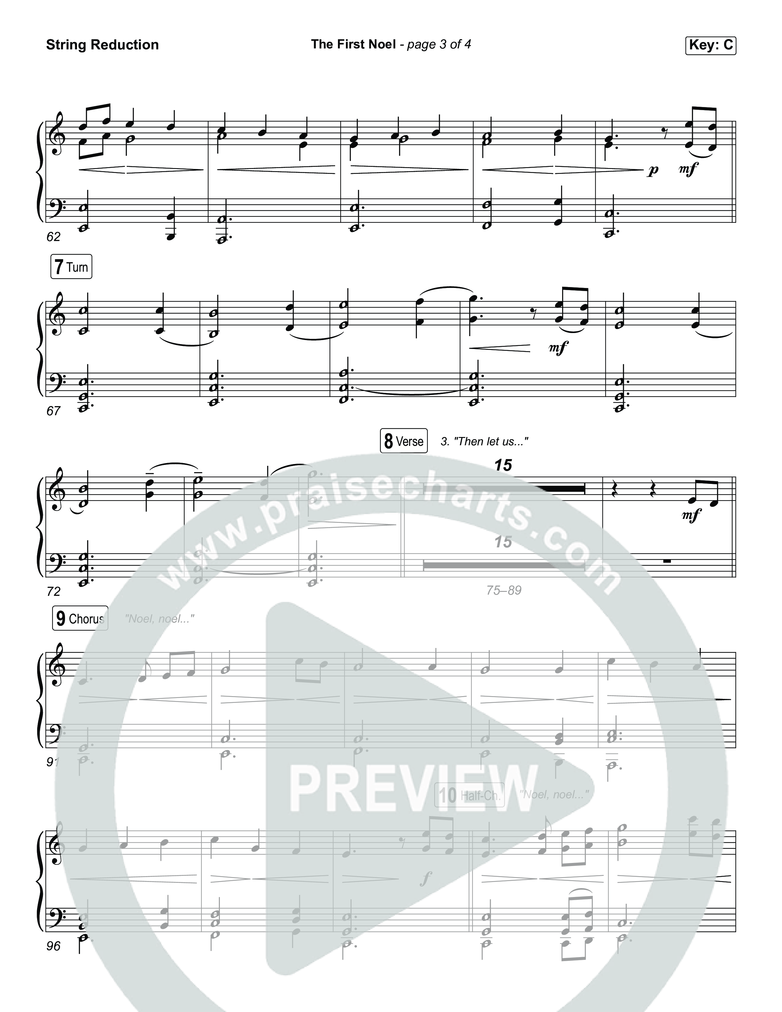 The First Noel (Choral/SATB) String Reduction (Travis Cottrell / Arr. Mason Brown)