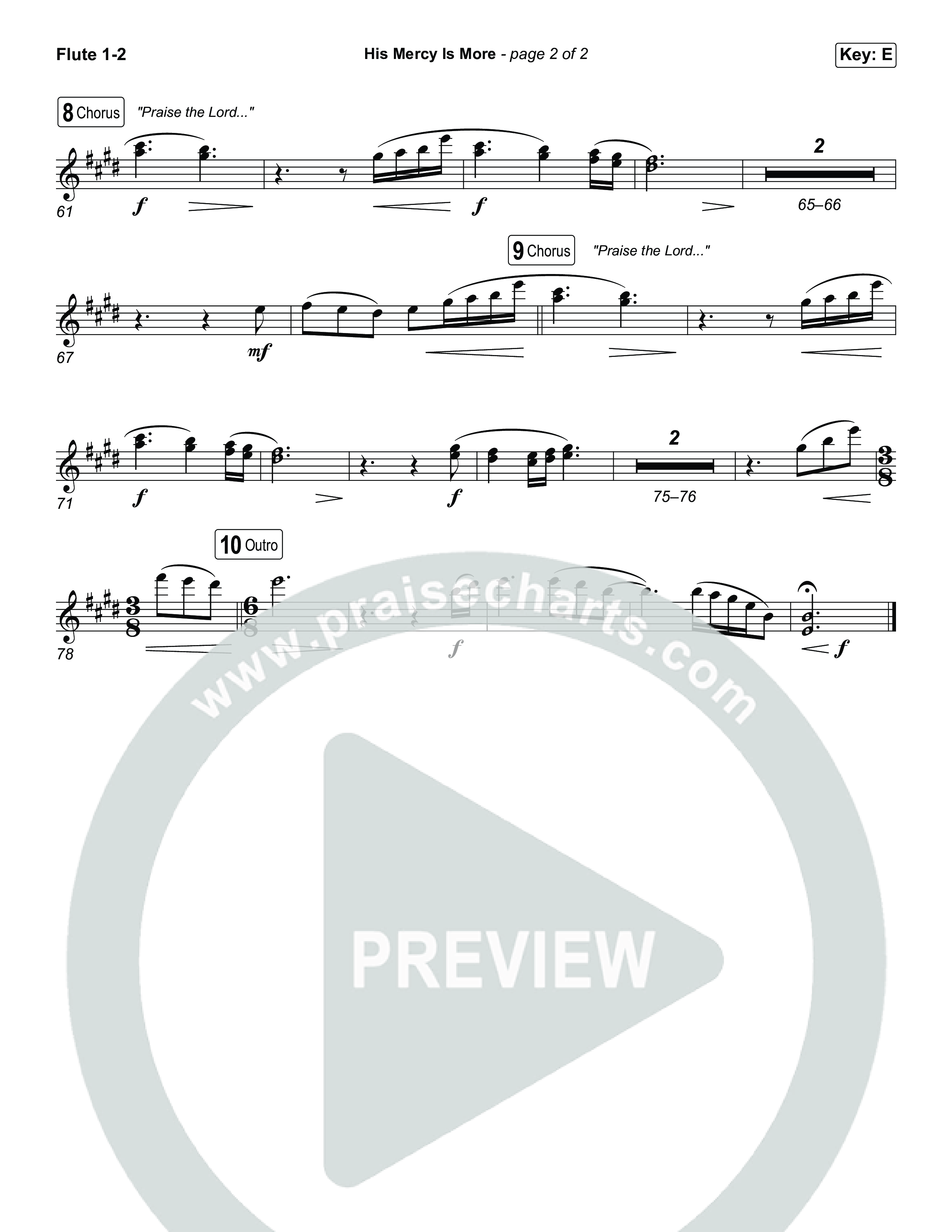 His Mercy Is More (Choral/SATB) Wind Pack (Travis Cottrell / Arr. Mason Brown / Orch. Travis Patton)