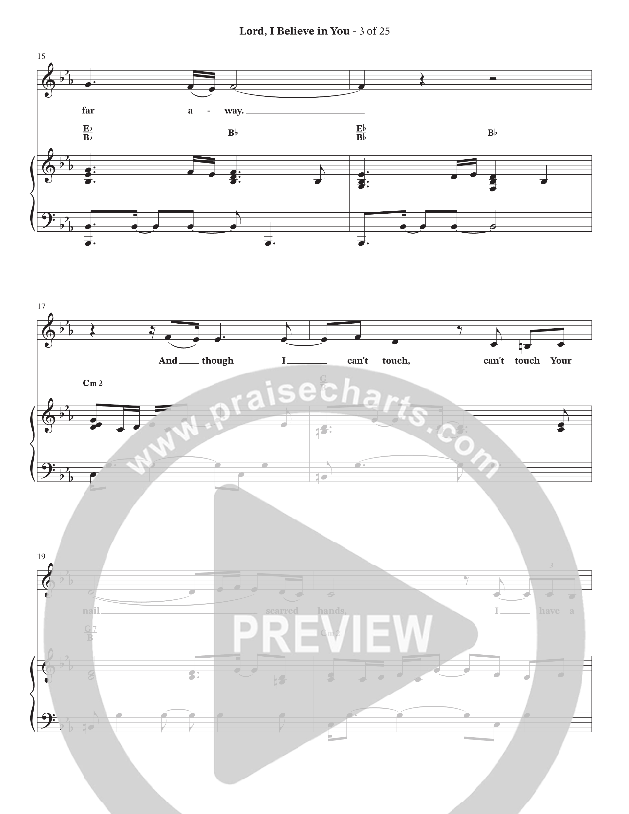 Lord I Believe In You (Choral Anthem SATB) Anthem (SATB/Piano) (The Brooklyn Tabernacle Choir / Arr. Carol Cymbala / Orch. Lari Goss)