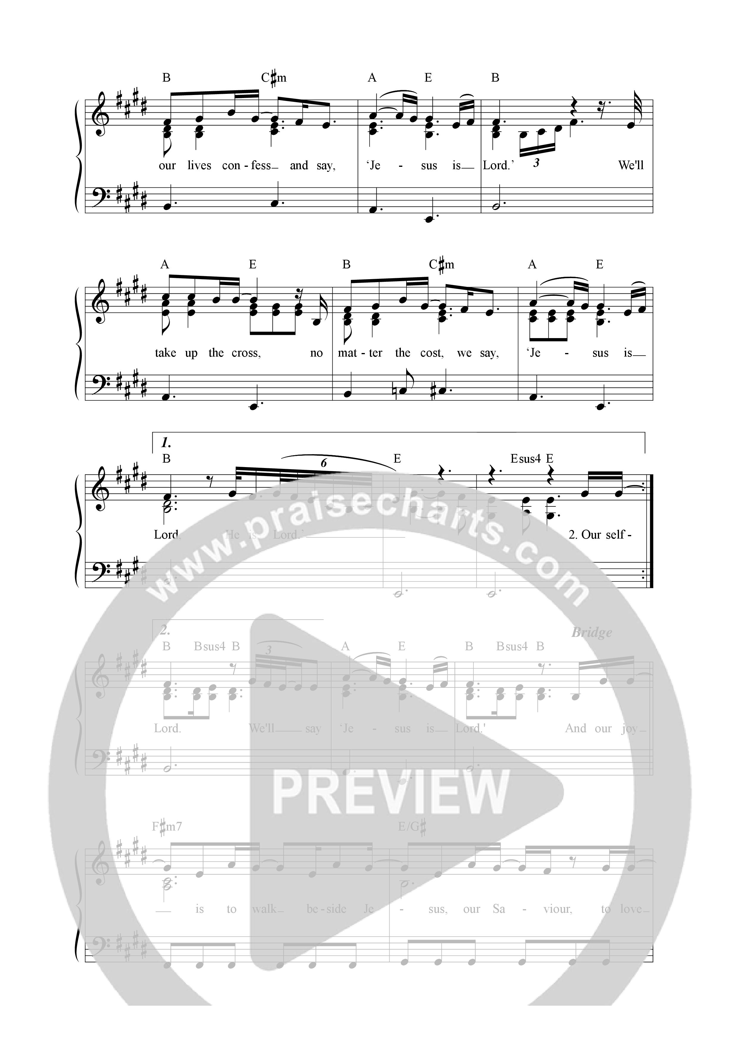 You Have Our Yes Lead Sheet Melody (Songs From The Soil / Marc James)