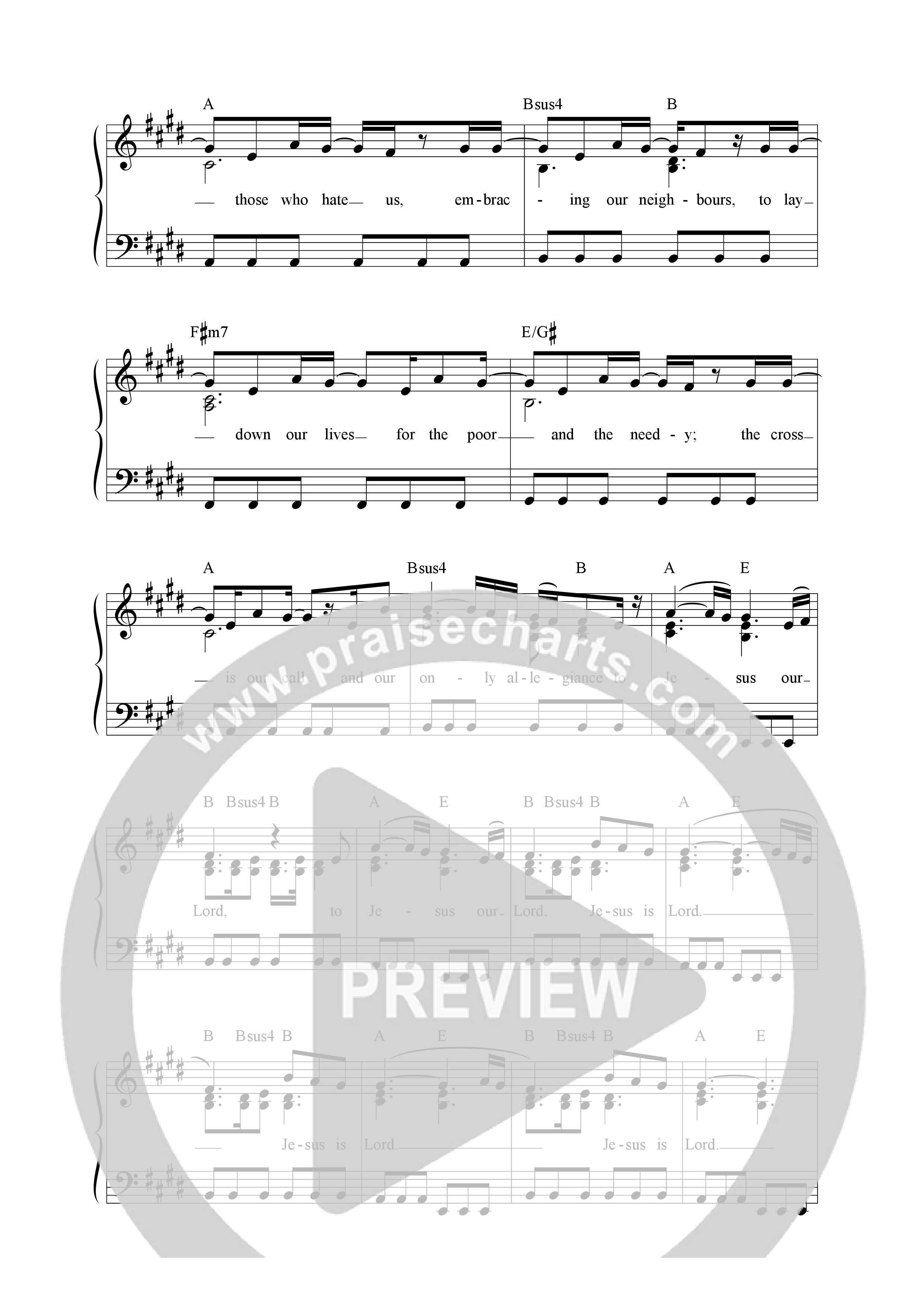 You Have Our Yes Lead Sheet Melody (Songs From The Soil / Marc James)