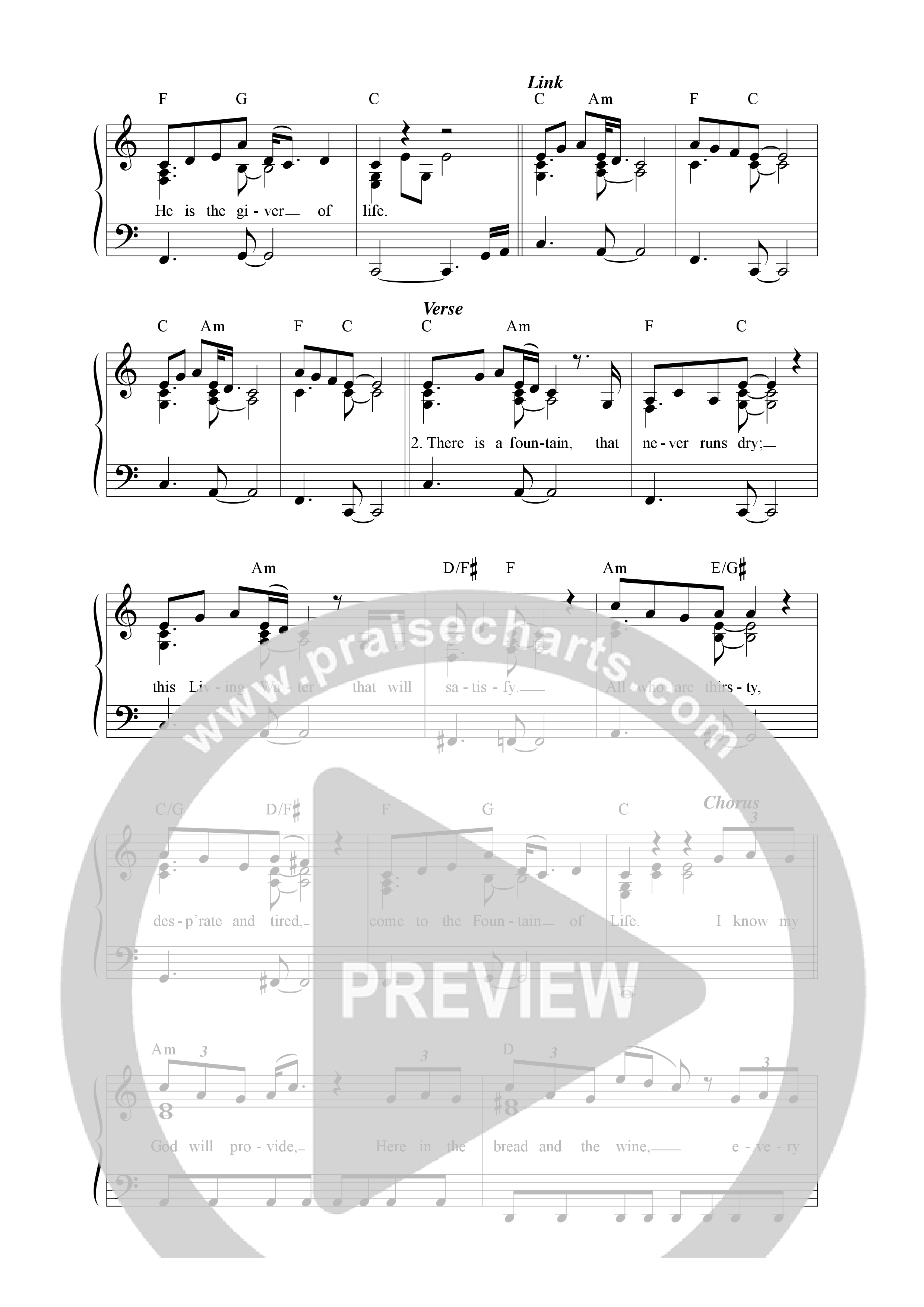 Bread And Wine Lead Sheet Melody (Songs From The Soil / Marc James)