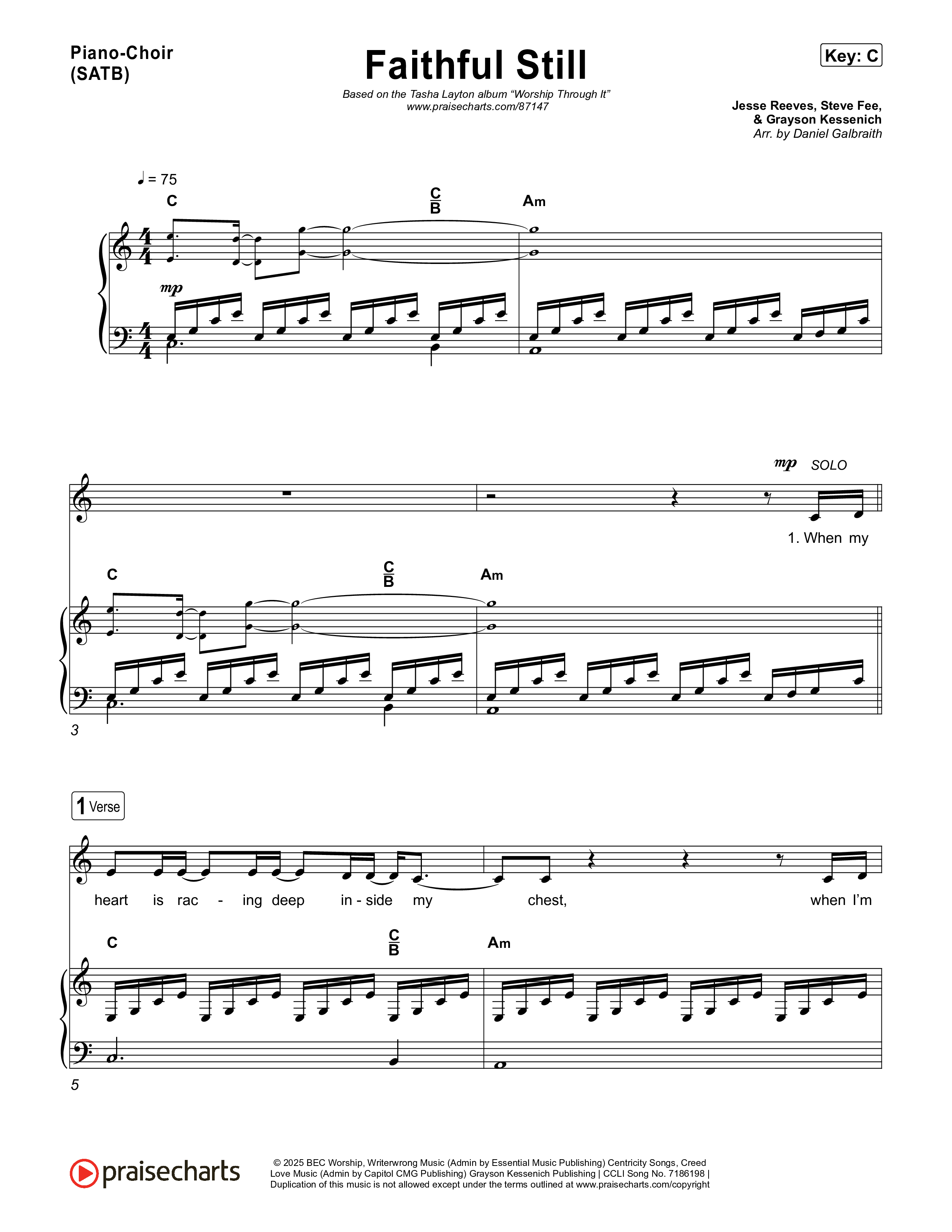 Faithful Still (Live) Piano/Vocal Pack (Tasha Layton)