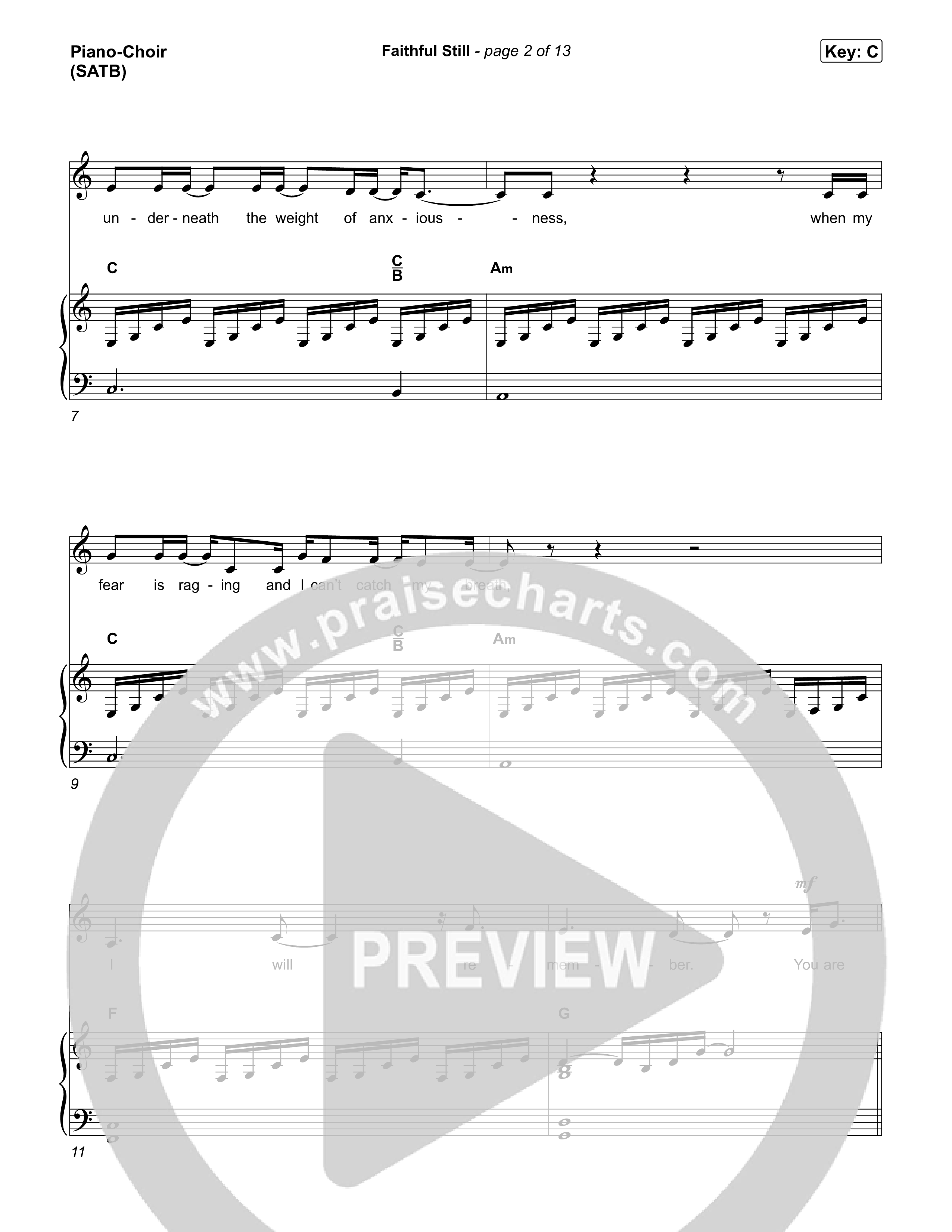 Faithful Still (Live) Piano/Vocal Pack (Tasha Layton)