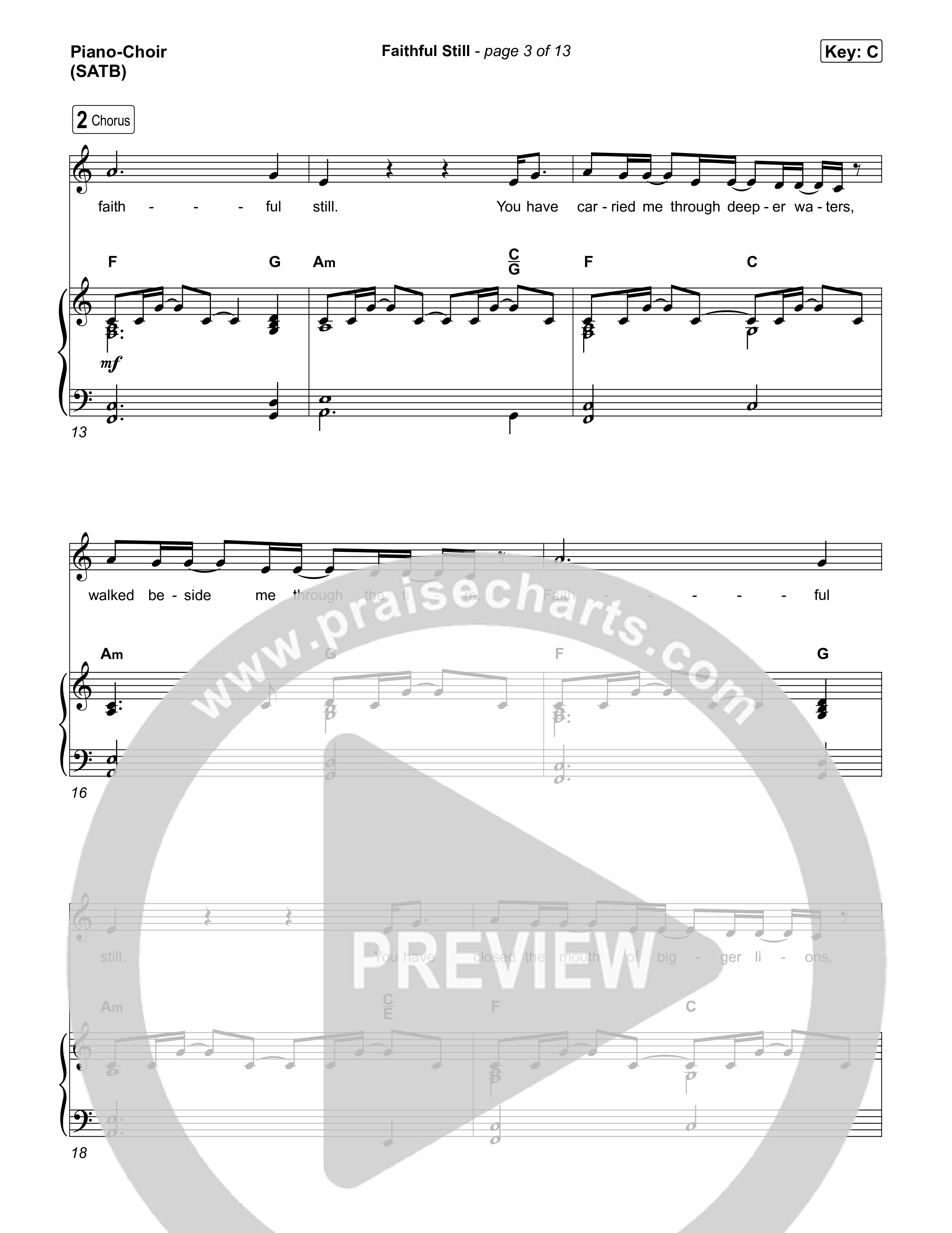 Faithful Still (Live) Piano/Vocal Pack (Tasha Layton)