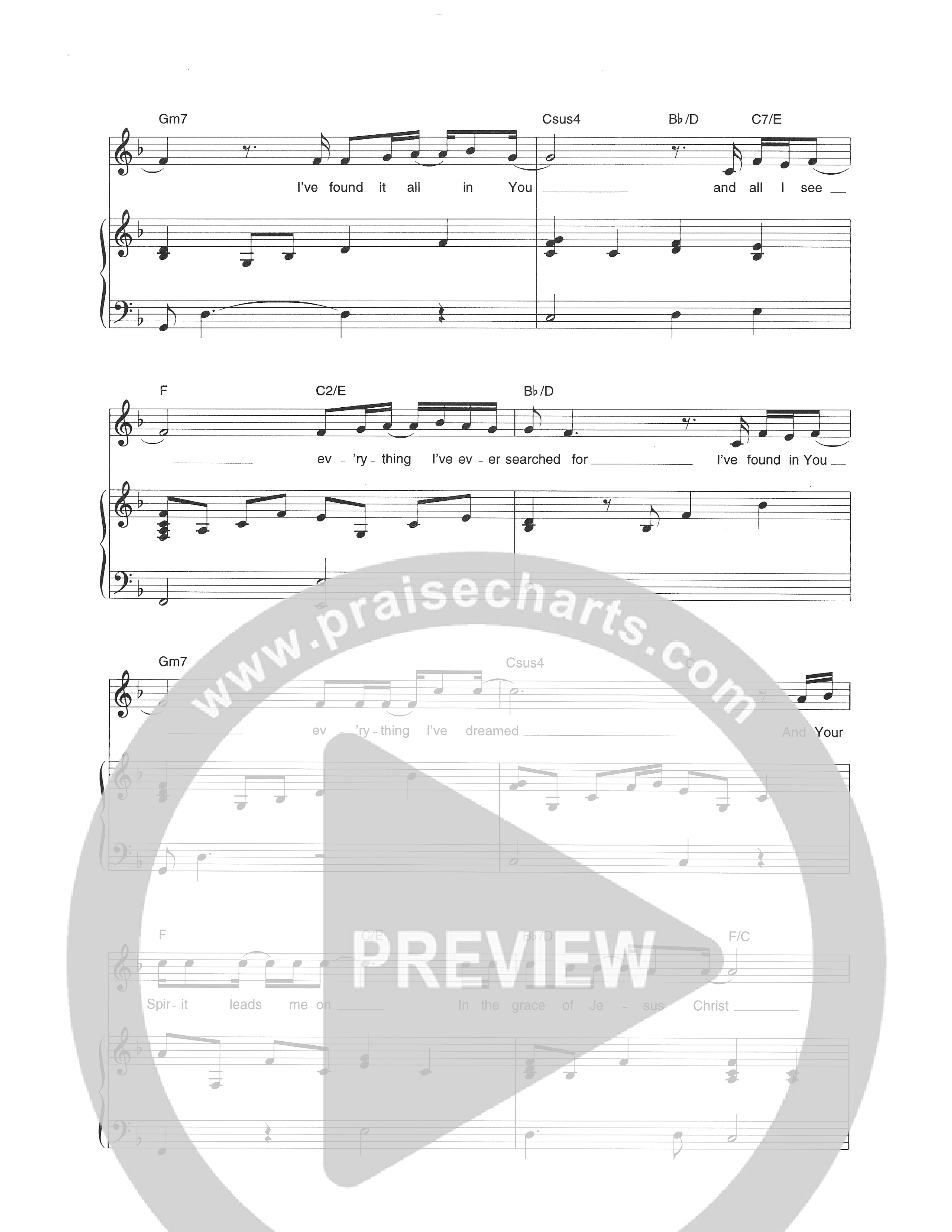 You're All I Need Piano/Melody (Hillsong Worship)