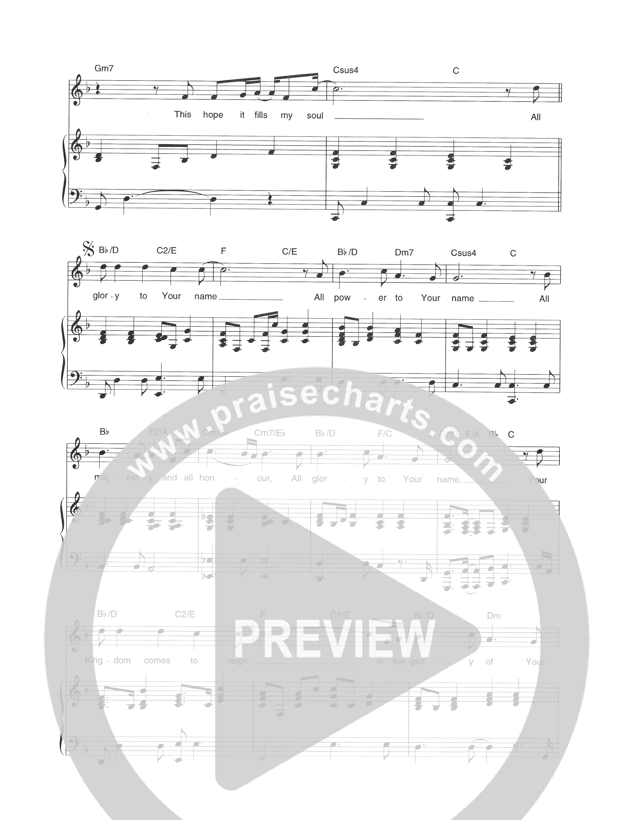 You're All I Need Piano/Melody (Hillsong Worship)