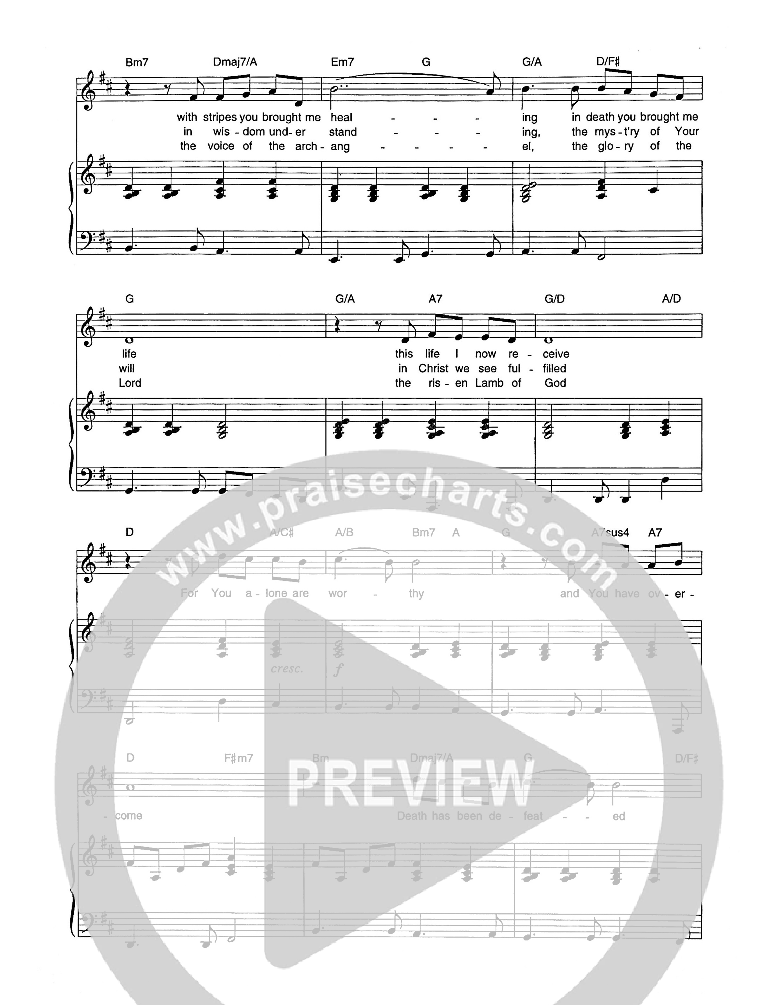 I Will Behold Piano/Melody (Geoff Bullock)