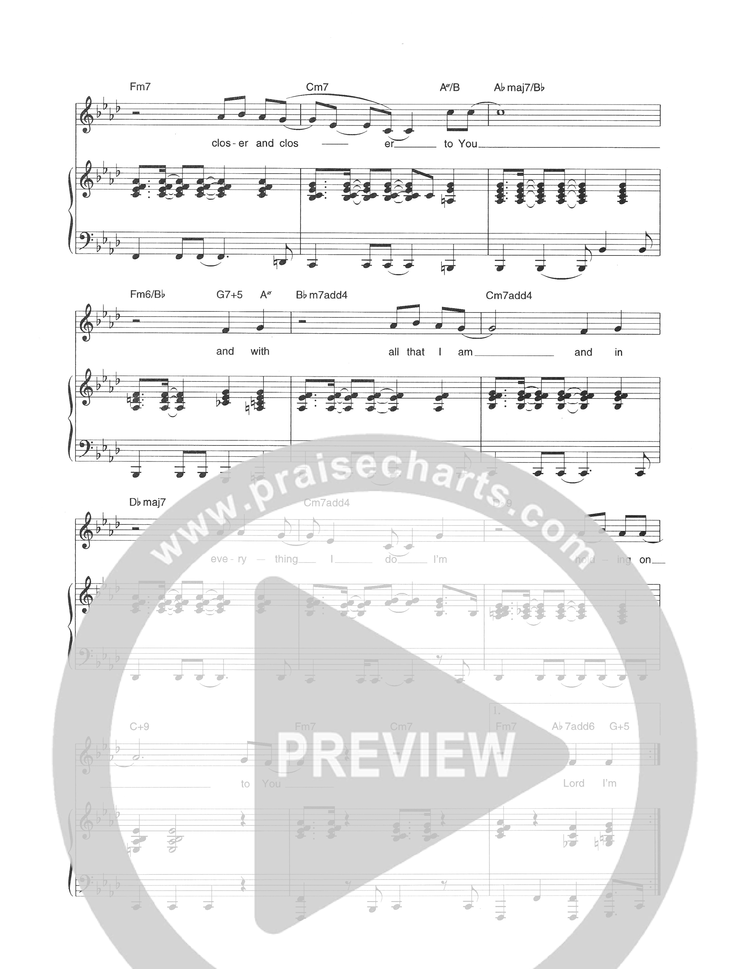 Holding On Piano/Melody (Hillsong Worship)