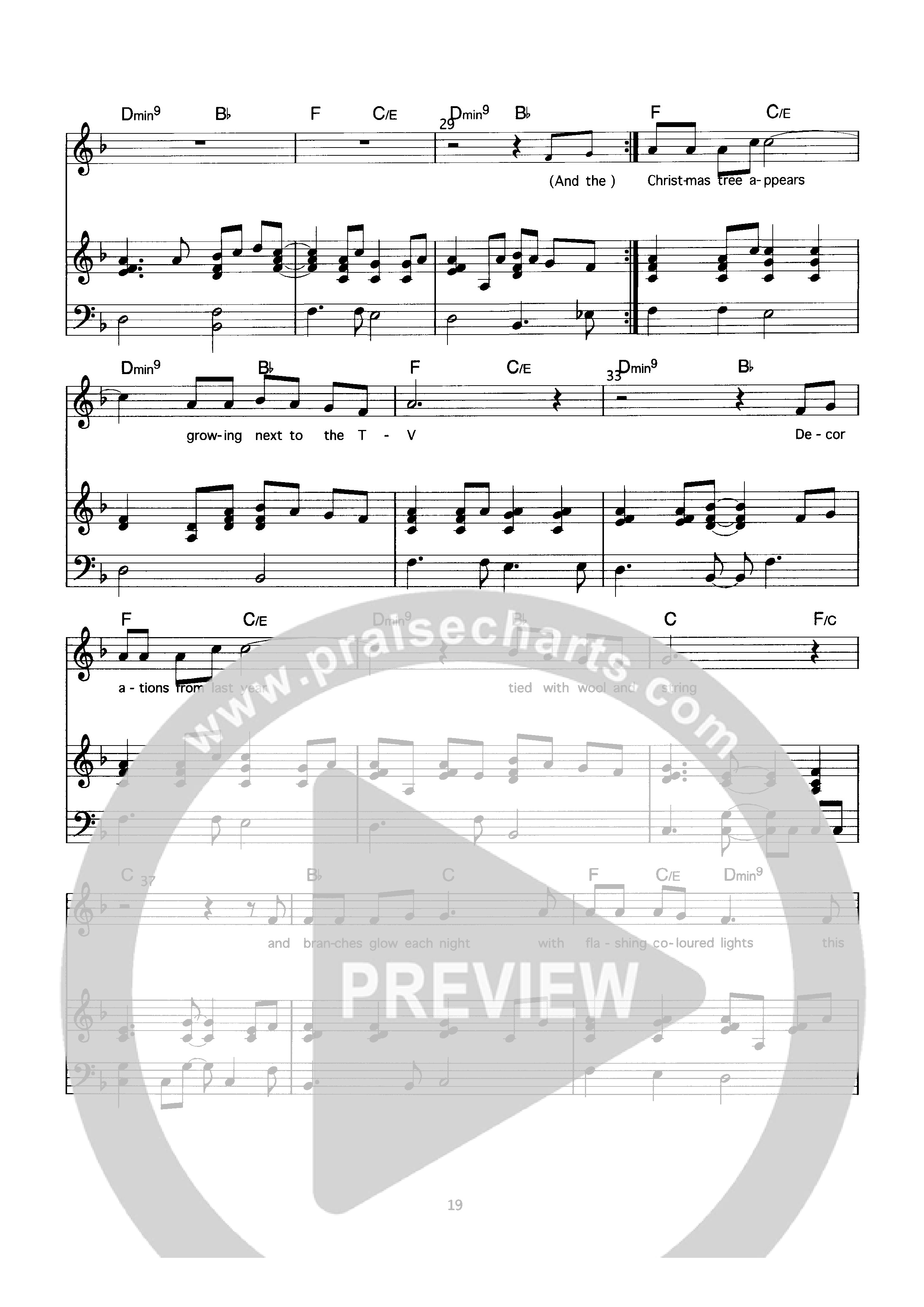 Christmas In Australia Piano/Melody (Geoff Bullock)