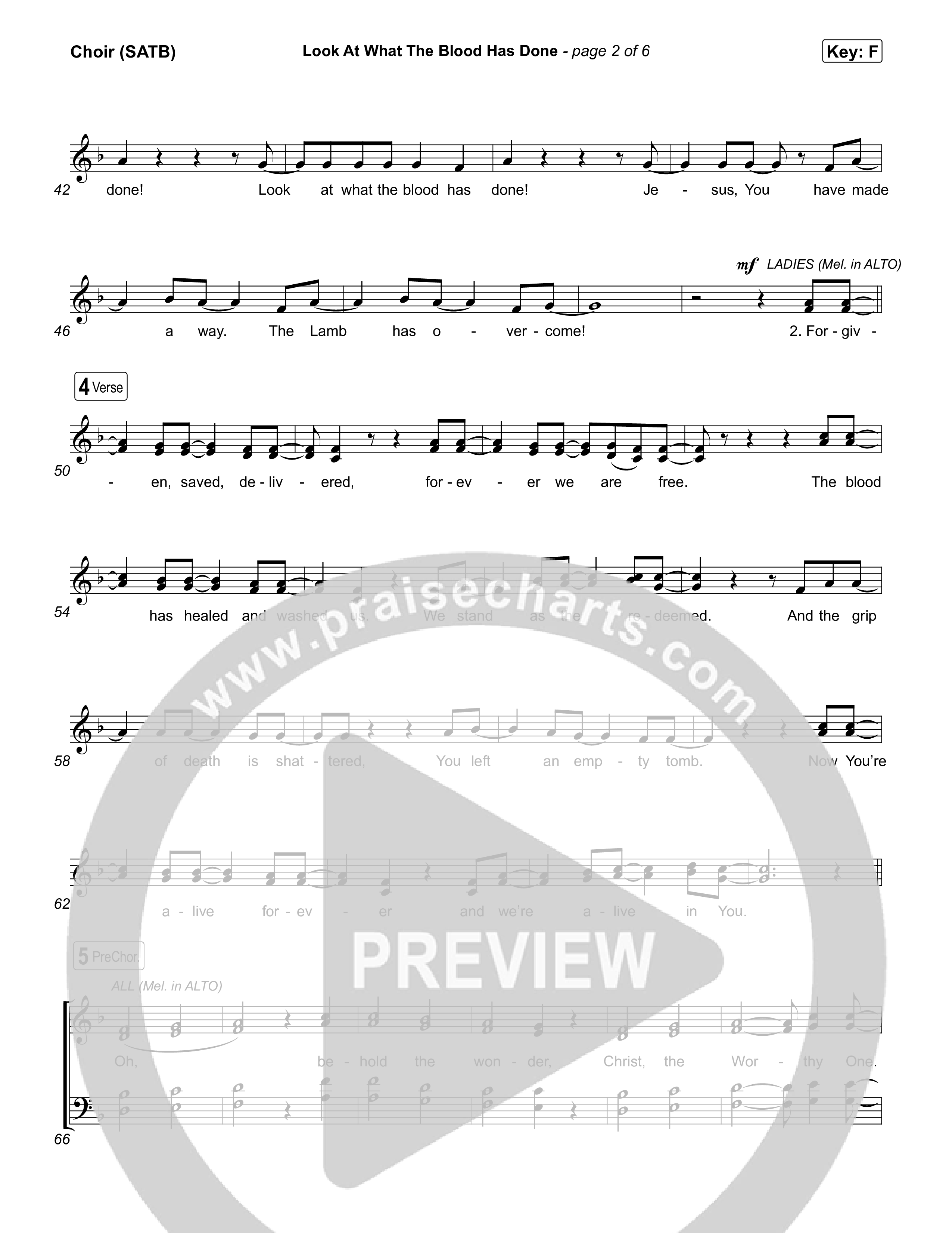 Look At What The Blood Has Done Choir Sheet (SATB) (Circuit Rider Music)