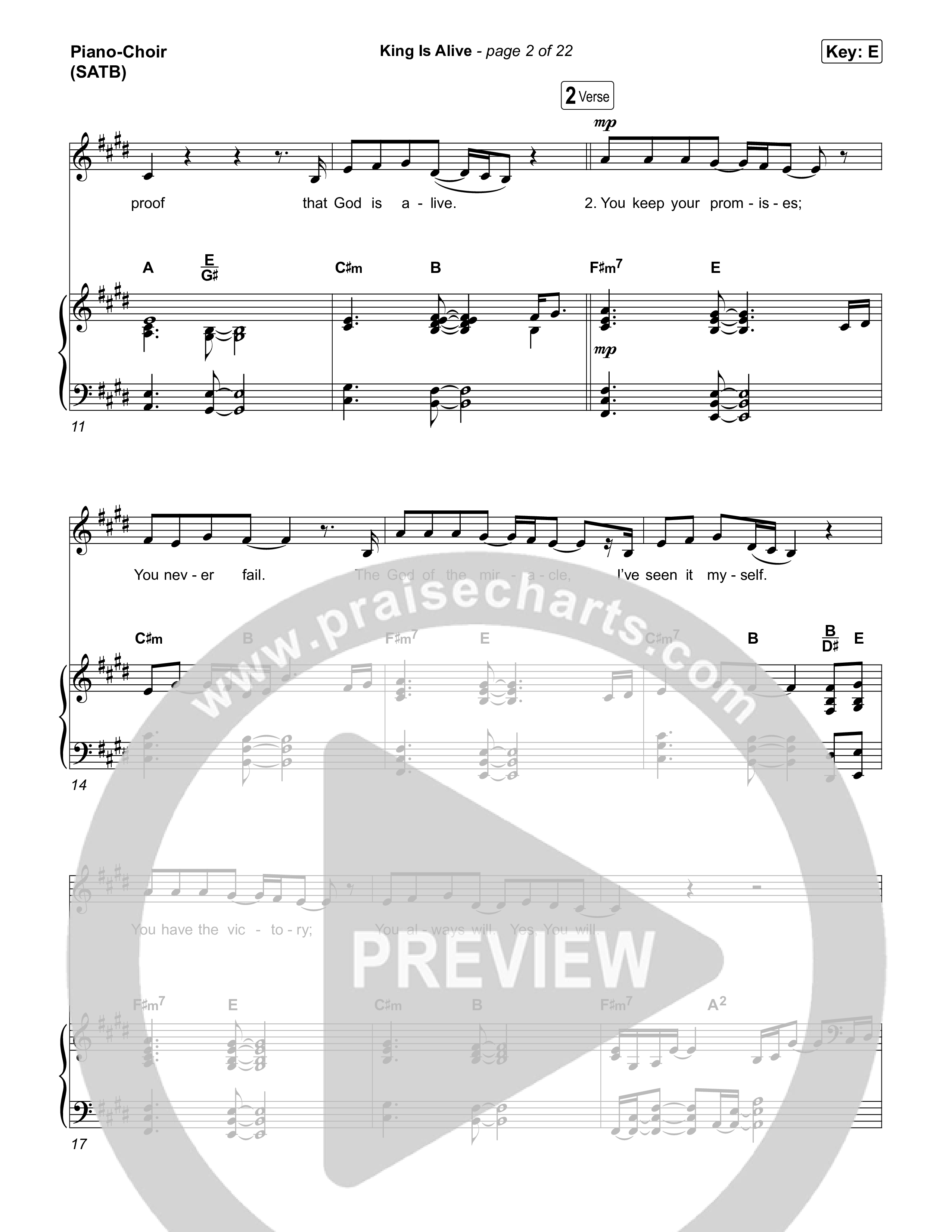 King Is Alive Piano/Vocal Pack (Transformation Worship)