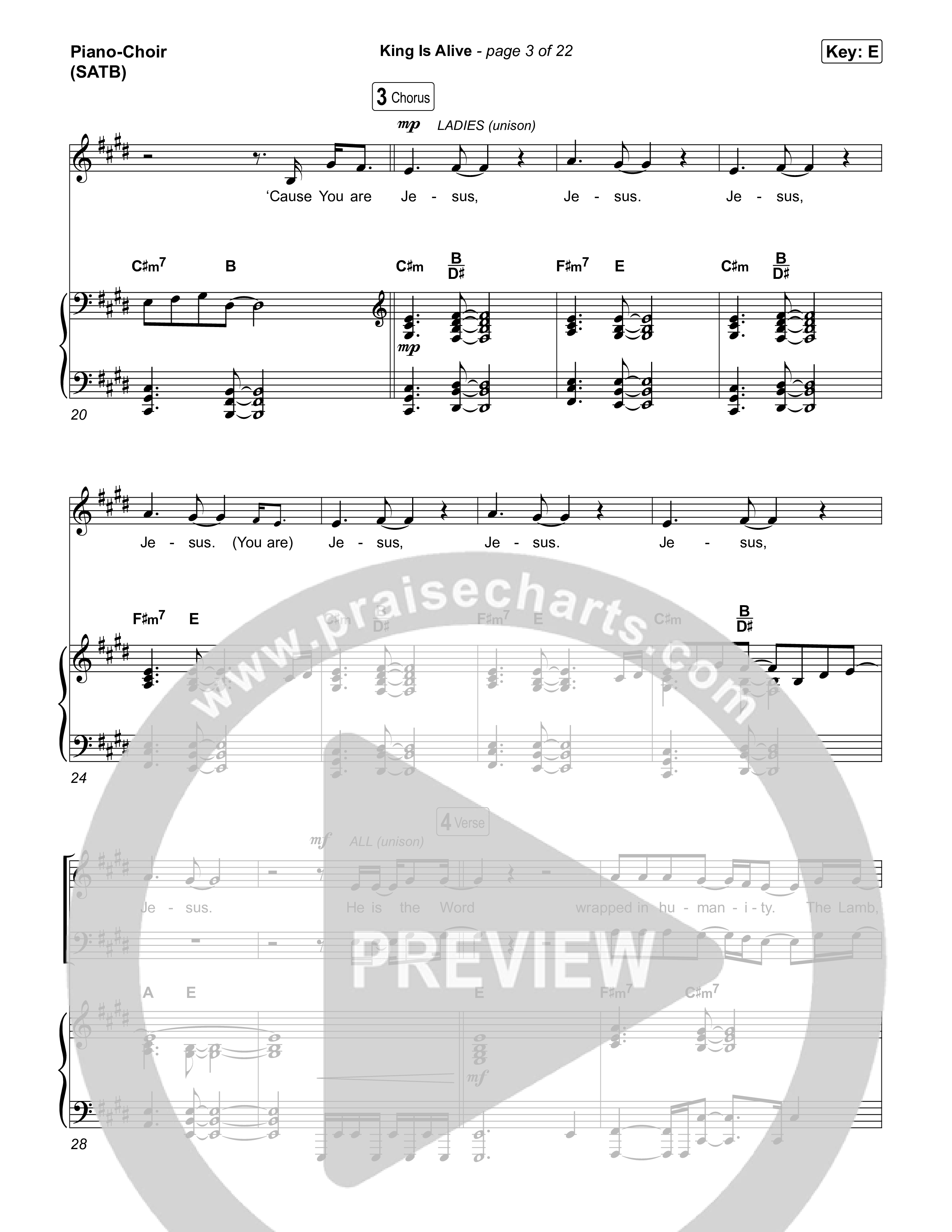 King Is Alive Piano/Vocal Pack (Transformation Worship)