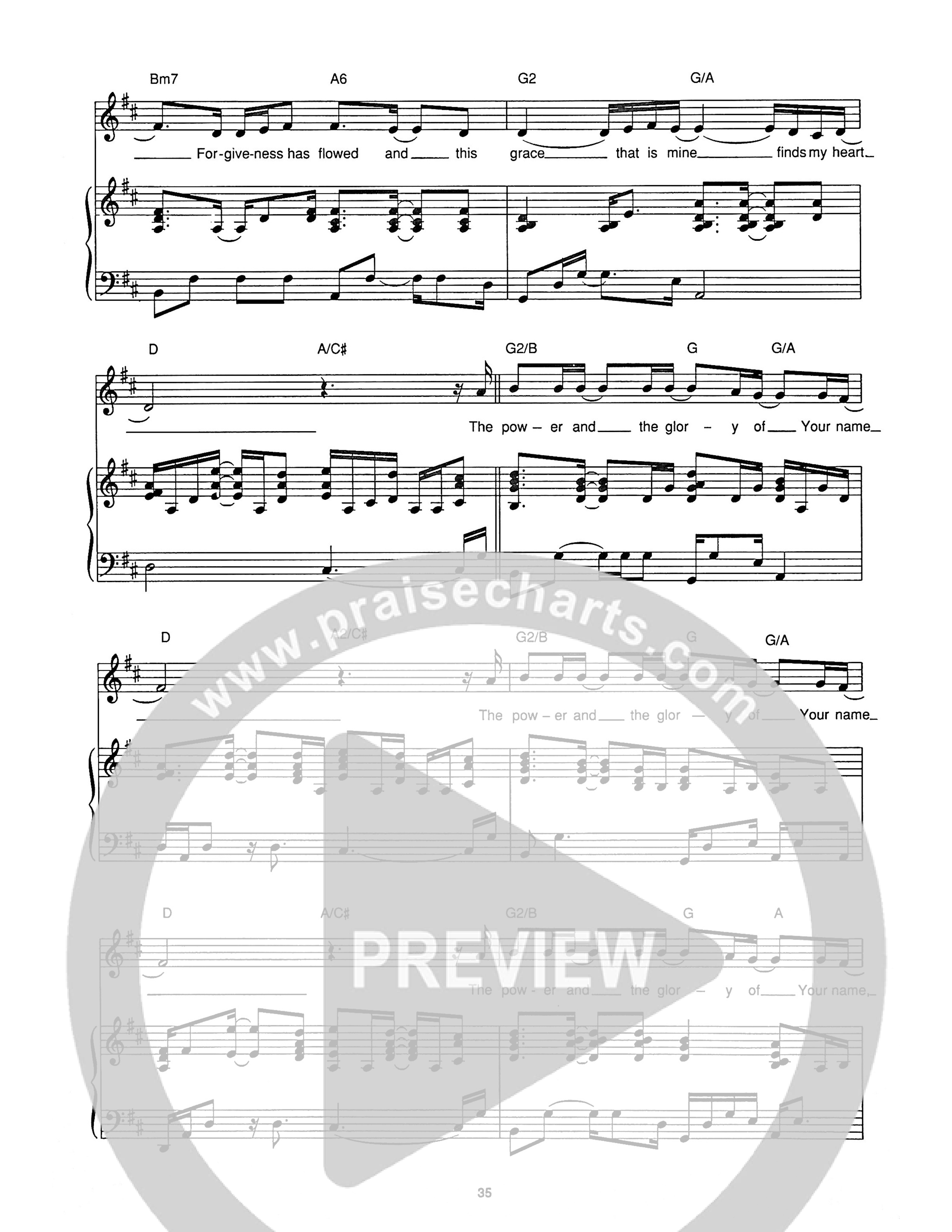 The Power And The Glory Piano/Melody (Hillsong Worship)