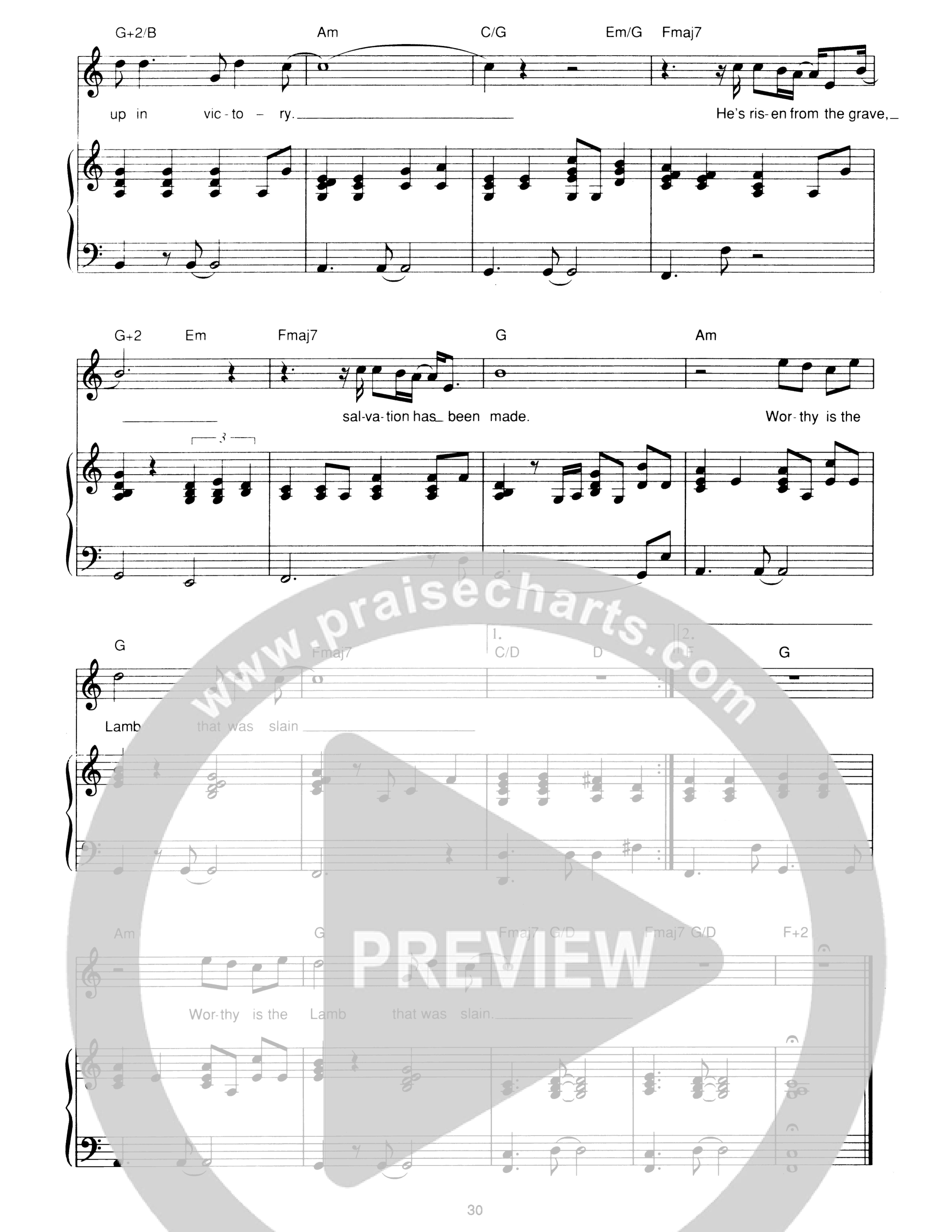 Holy One Of God Piano/Melody (Hillsong Worship)