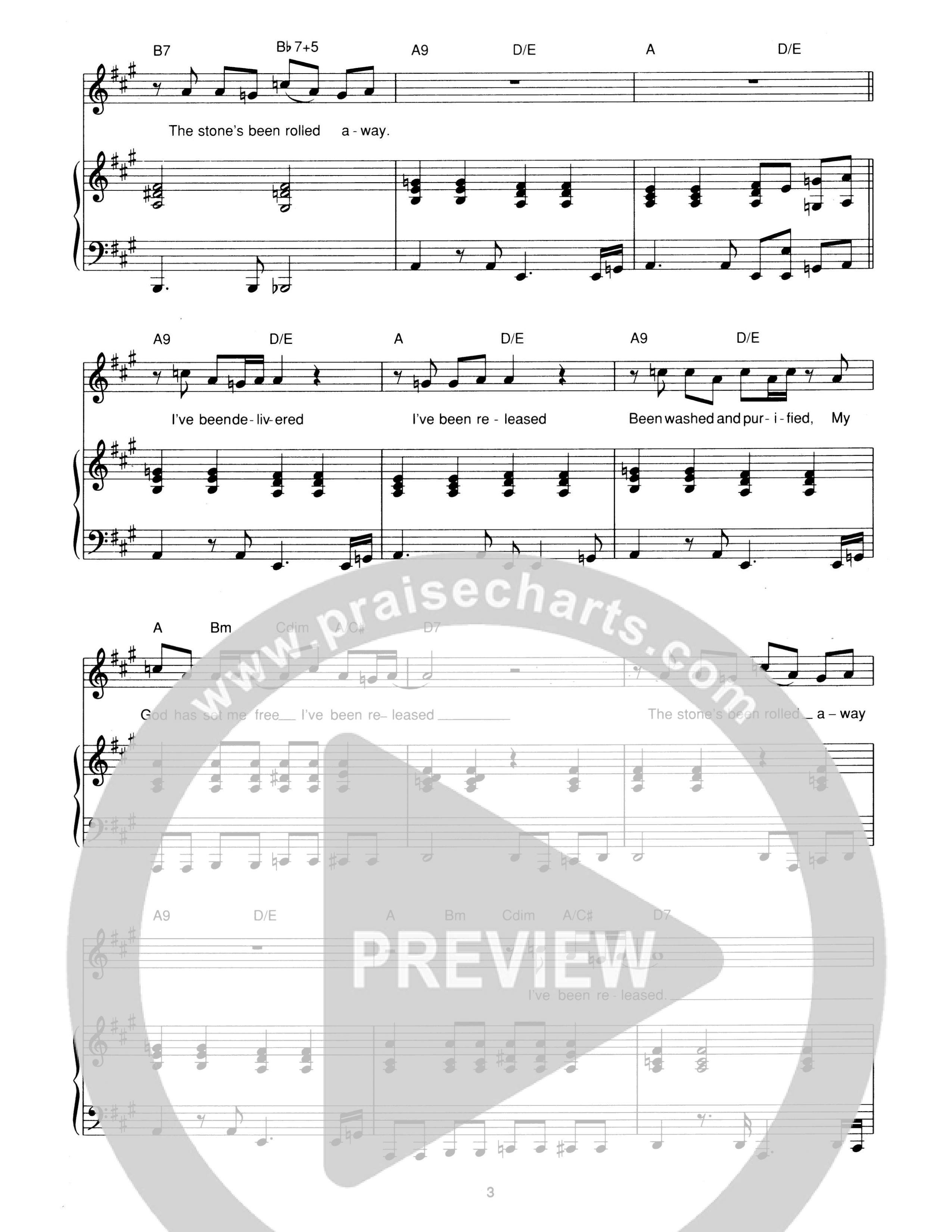 The Stone's Been Rolled Away Piano/Melody (Hillsong Worship)