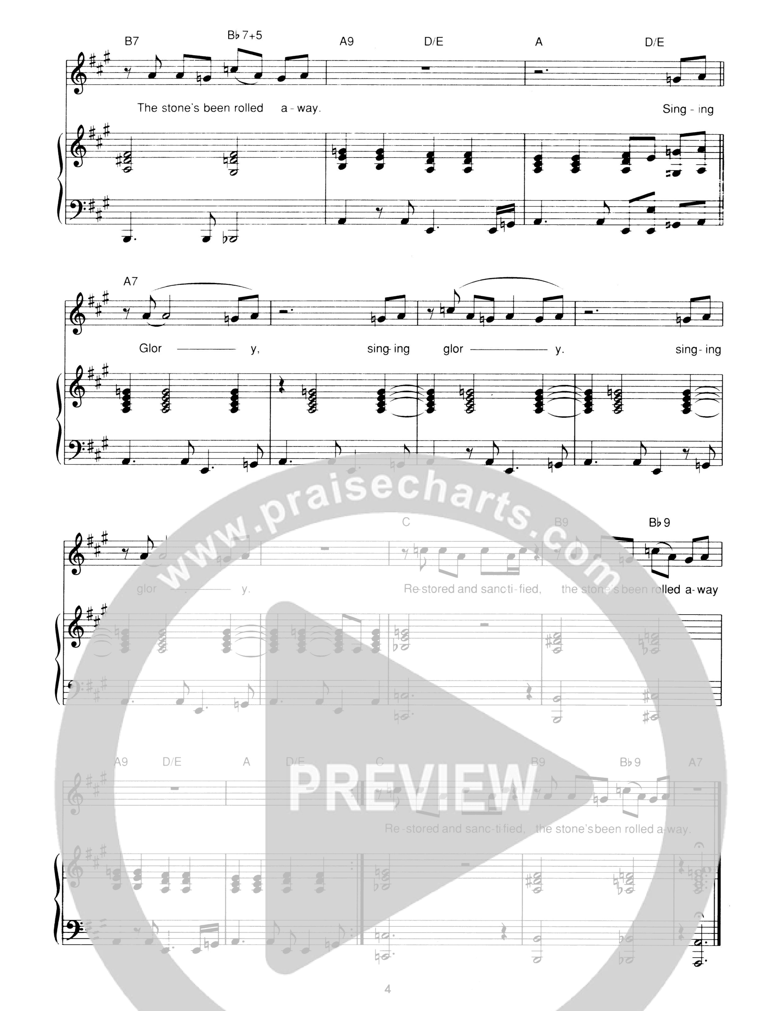 The Stone's Been Rolled Away Piano/Melody (Hillsong Worship)