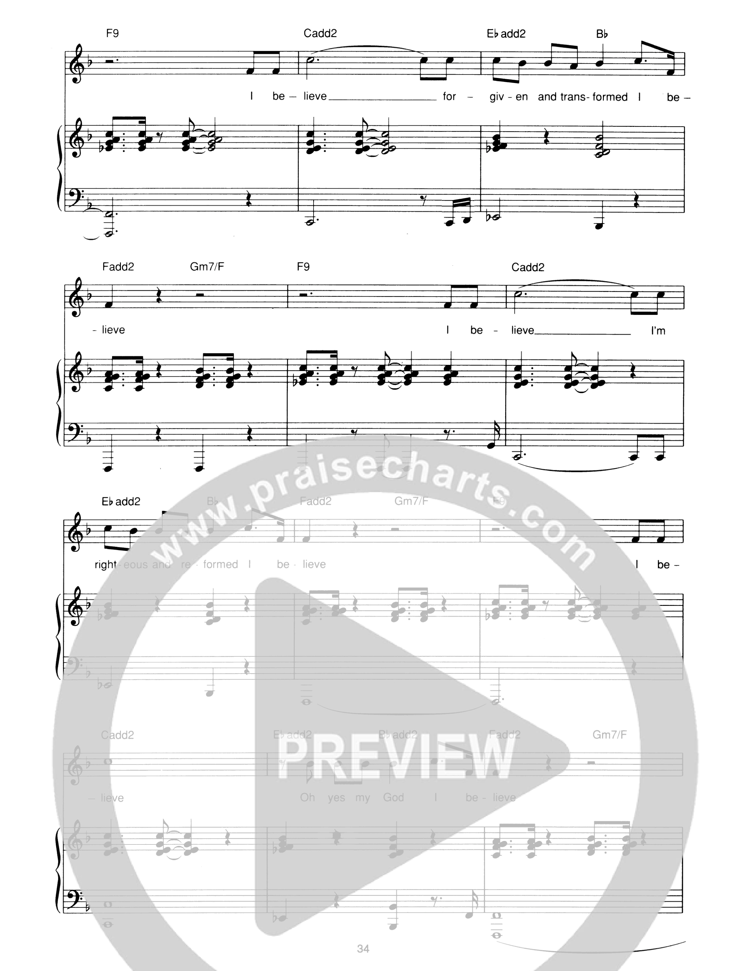 I Believe Piano/Melody (Hillsong Worship)