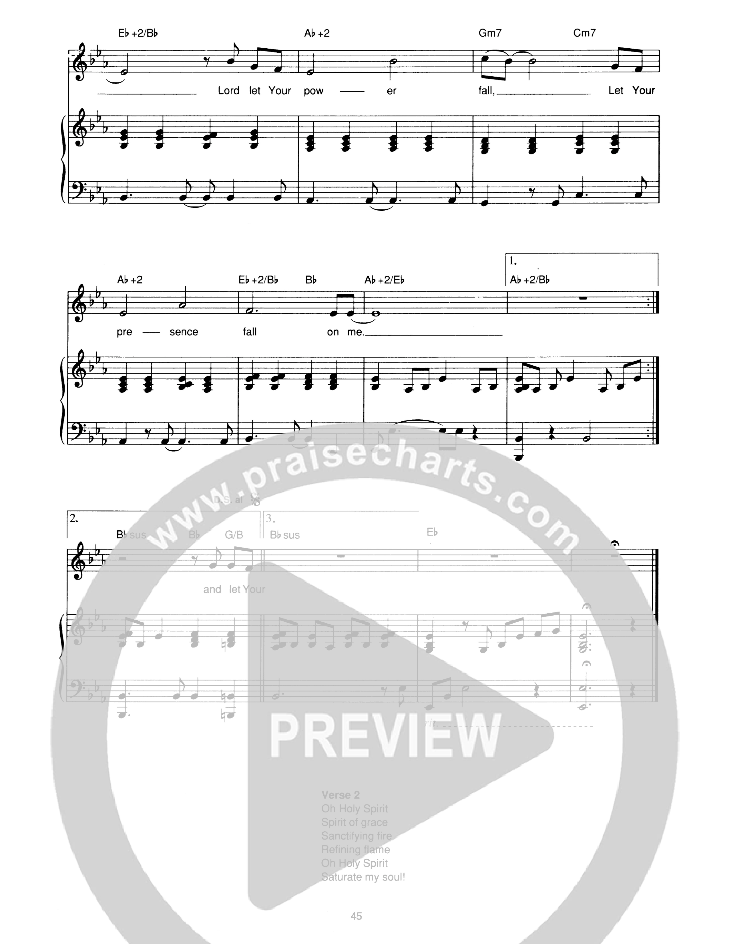 O Holy Spirit Piano/Melody (Hillsong Worship)