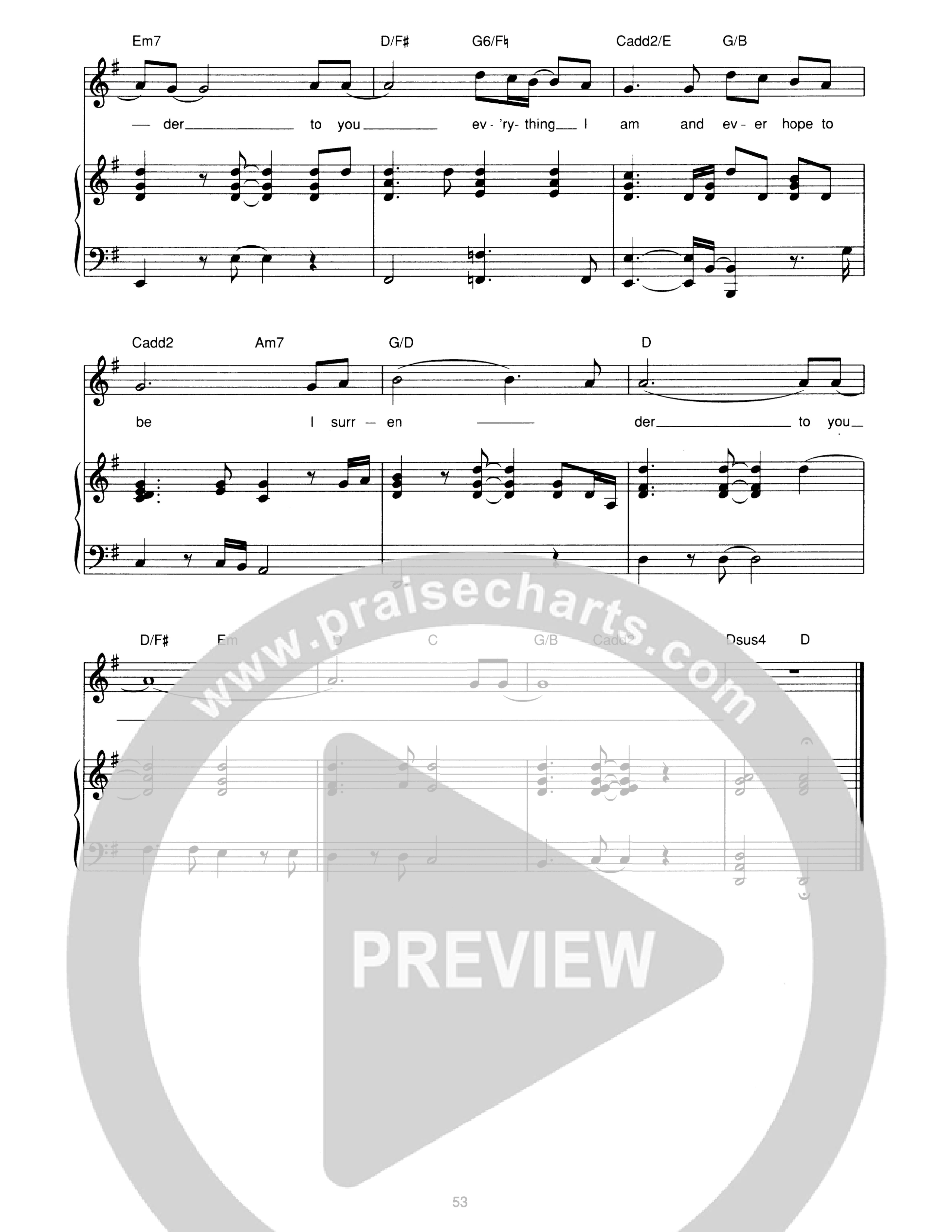 I Surrender Piano/Melody (Hillsong Worship)