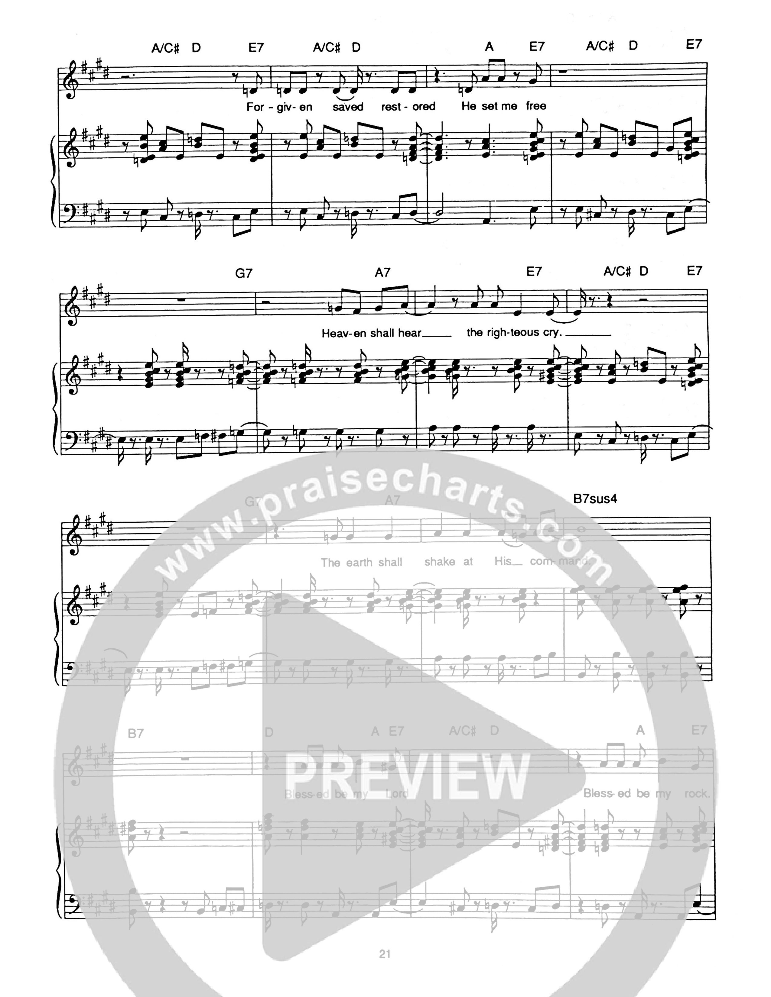 Blessed Be Piano/Melody (Hillsong Worship)