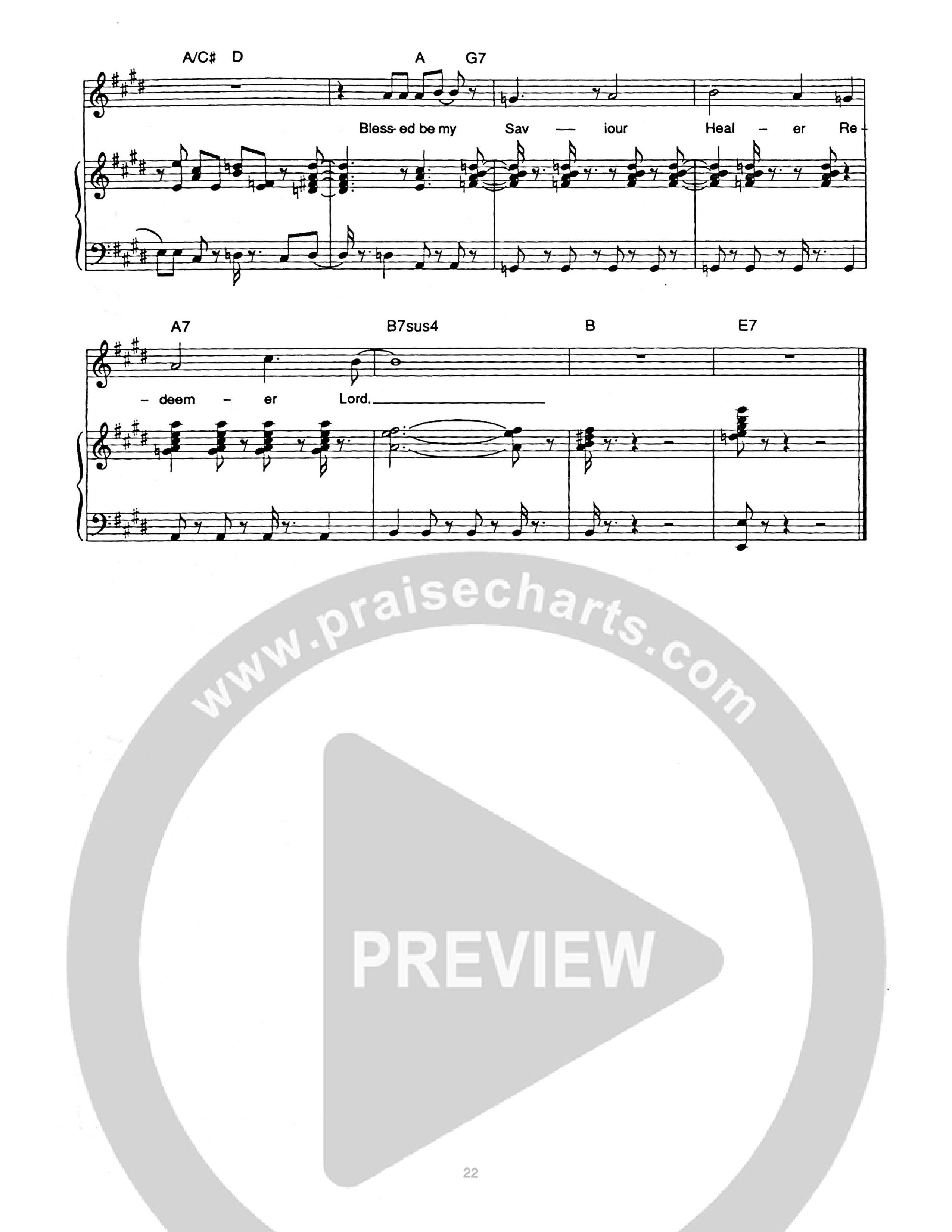 Blessed Be Piano/Melody (Hillsong Worship)