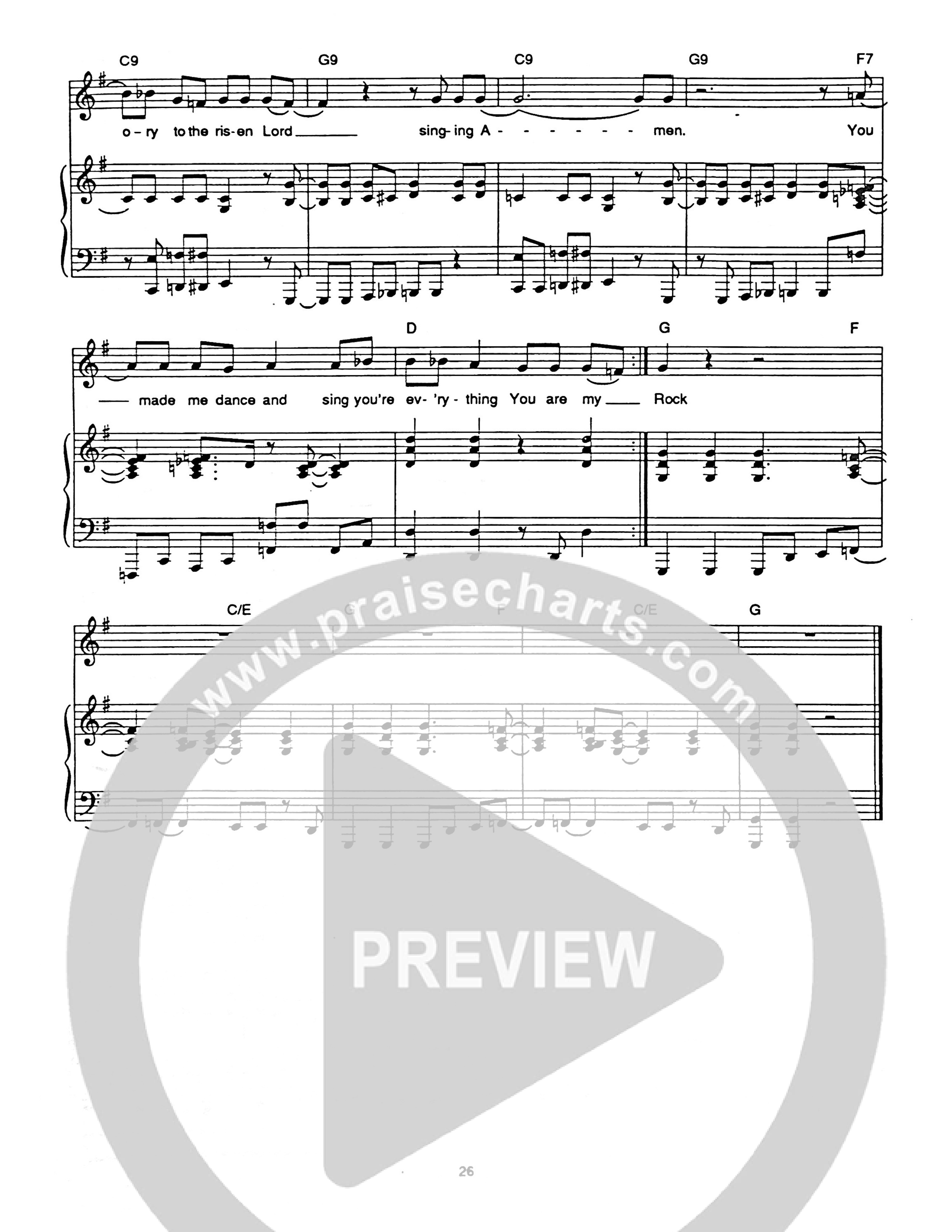 You Are My Rock Piano/Melody (Hillsong Worship)