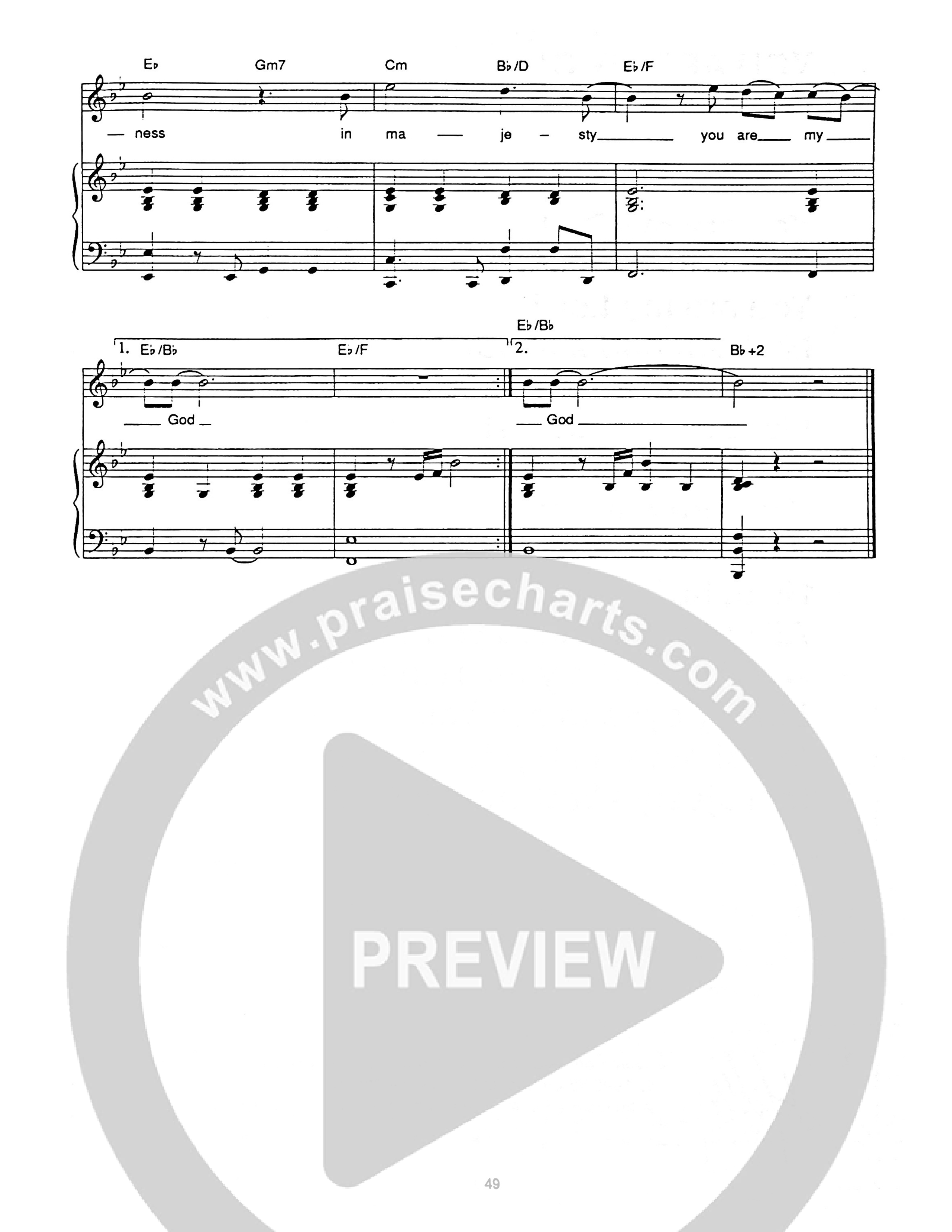 You Are My God Piano/Melody (Hillsong Worship)