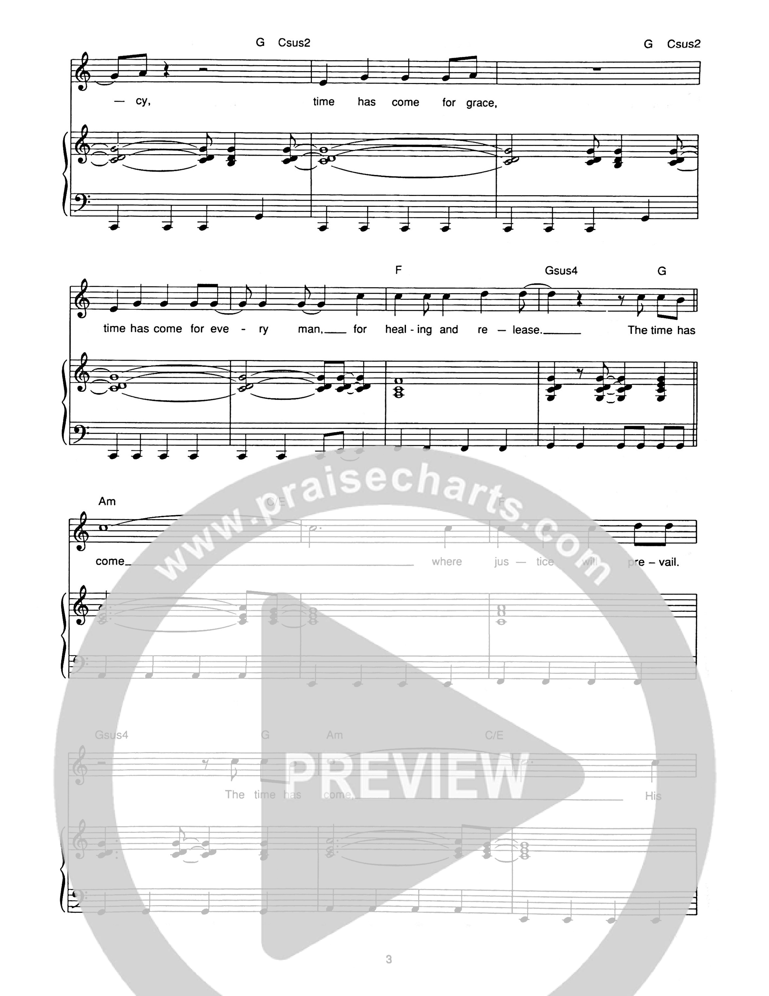 The Time Has Come Piano/Melody (Hillsong Worship)