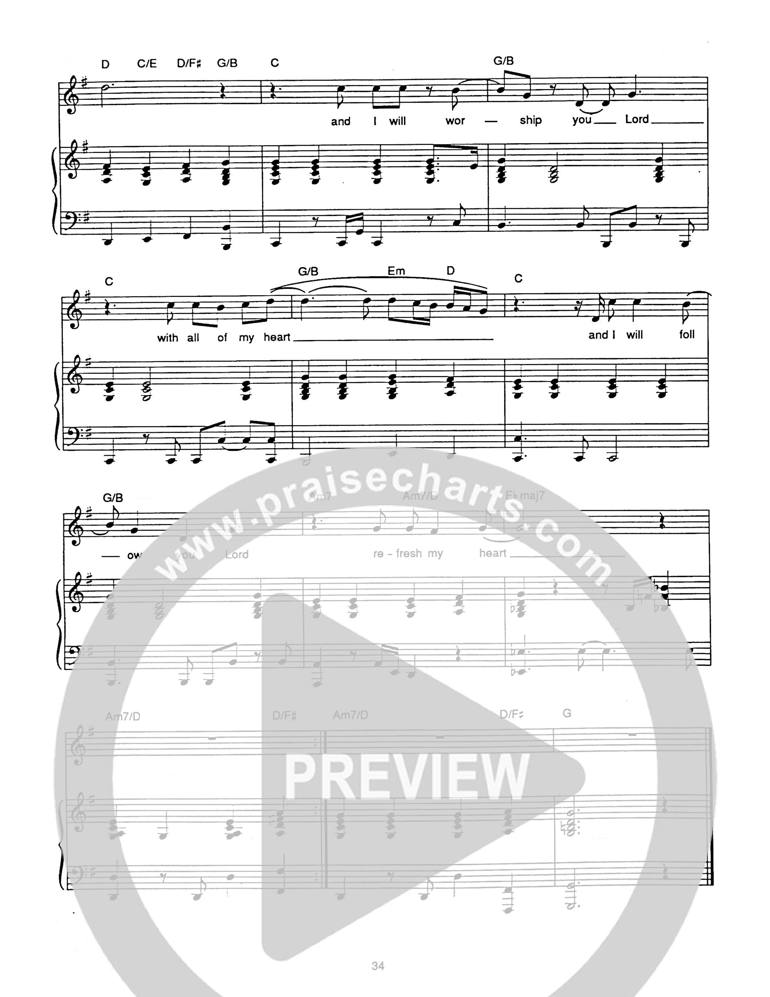 Refresh My Heart Piano/Melody (Hillsong Worship)