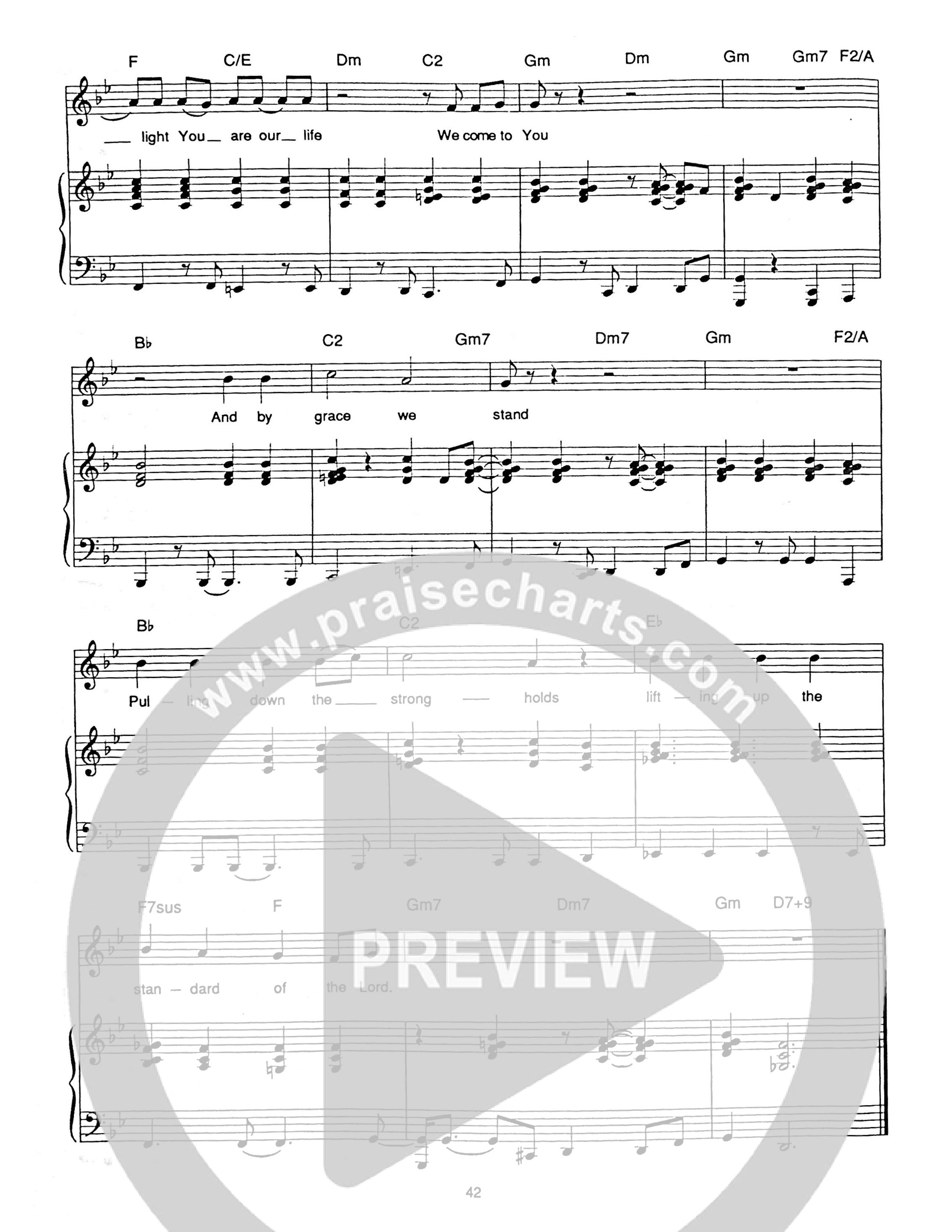 Lord We Come Piano/Melody (Hillsong Worship)