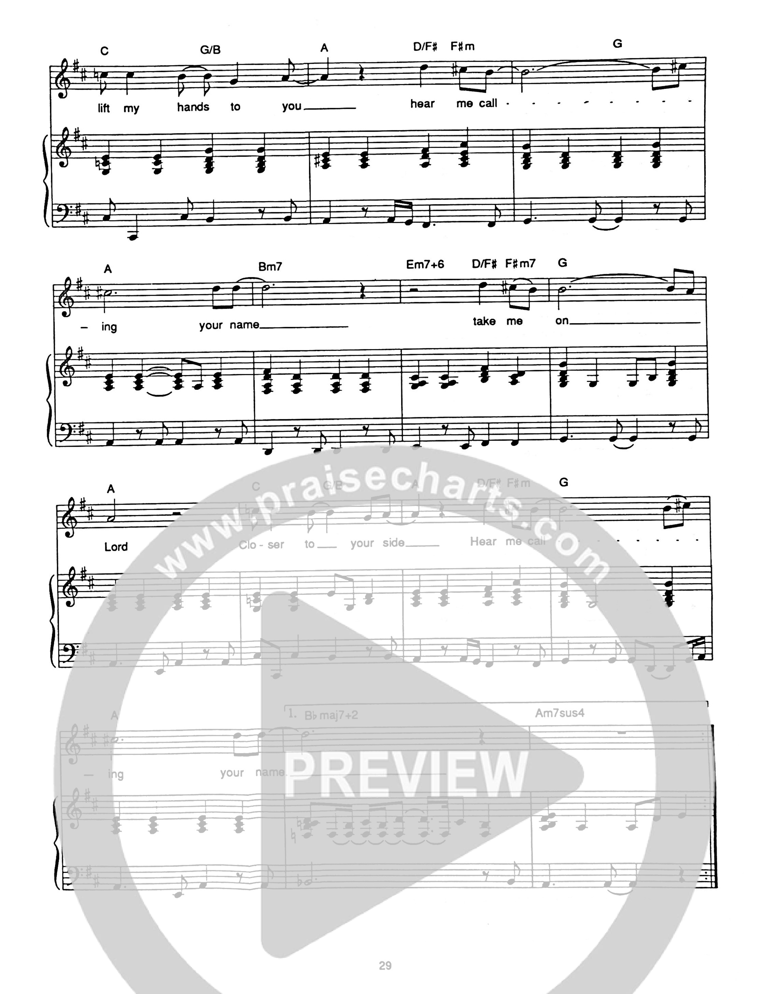 Hear Me Calling Piano/Melody (Hillsong Worship)