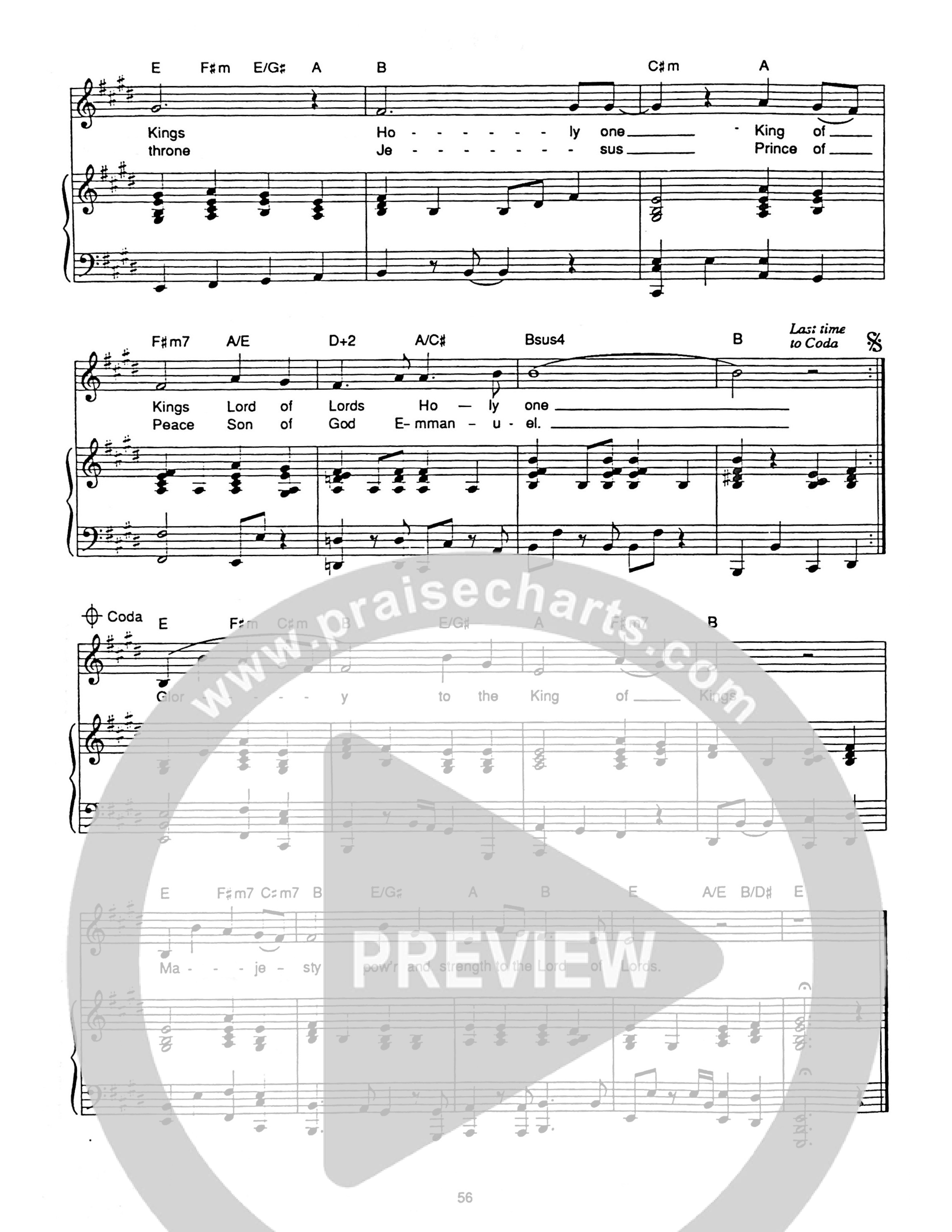 Glory Piano/Melody (Hillsong Worship)