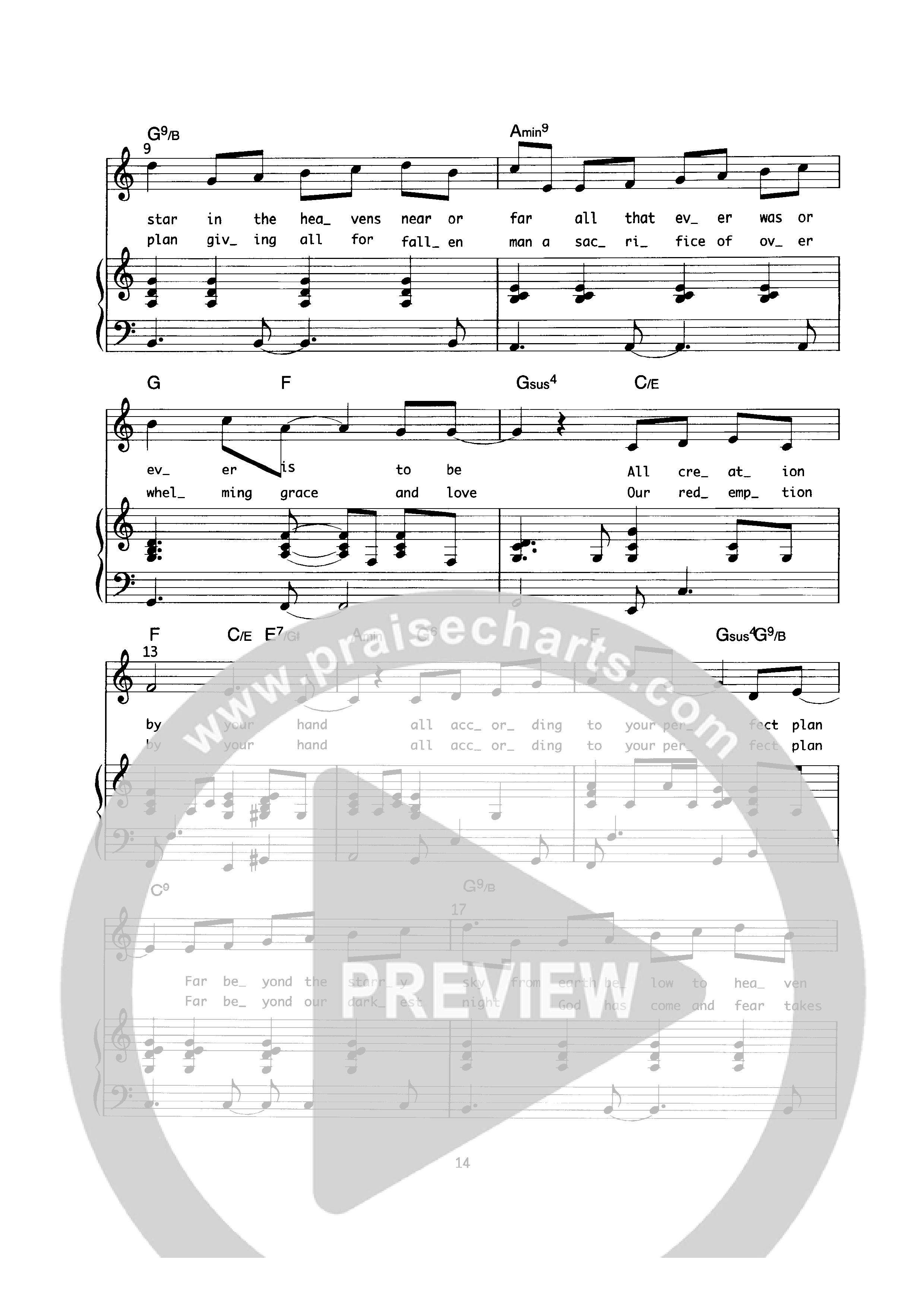 Creation Stand In Awe Piano/Melody (Geoff Bullock)