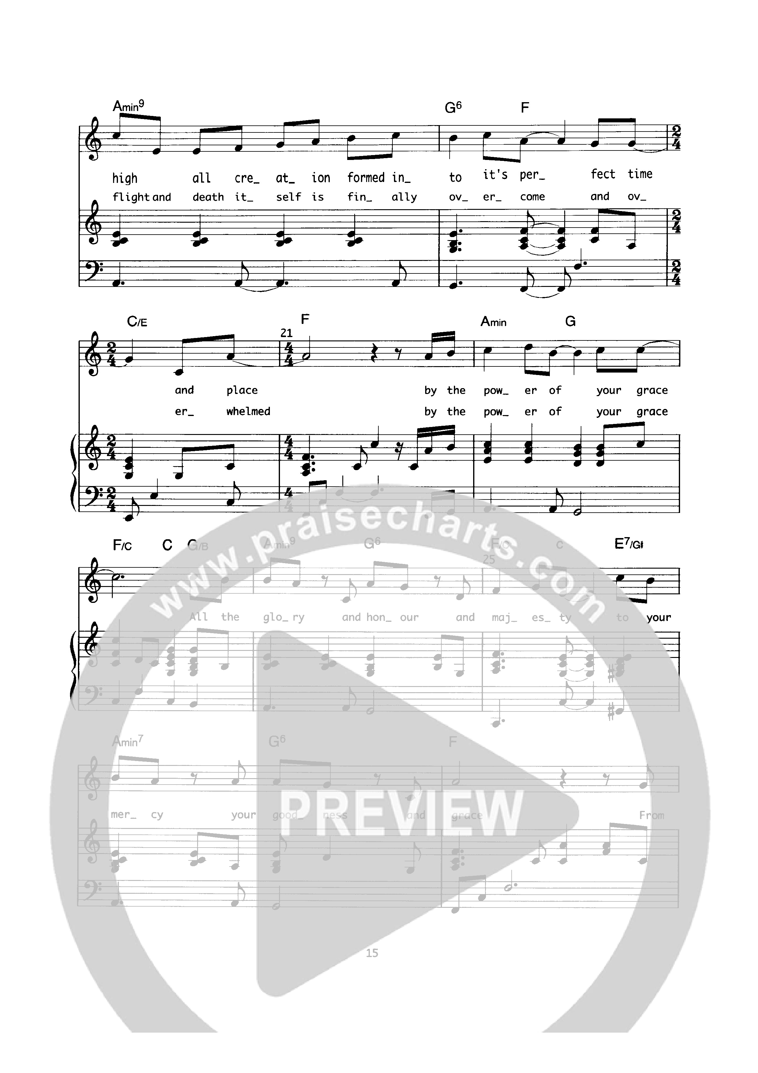 Creation Stand In Awe Piano/Melody (Geoff Bullock)