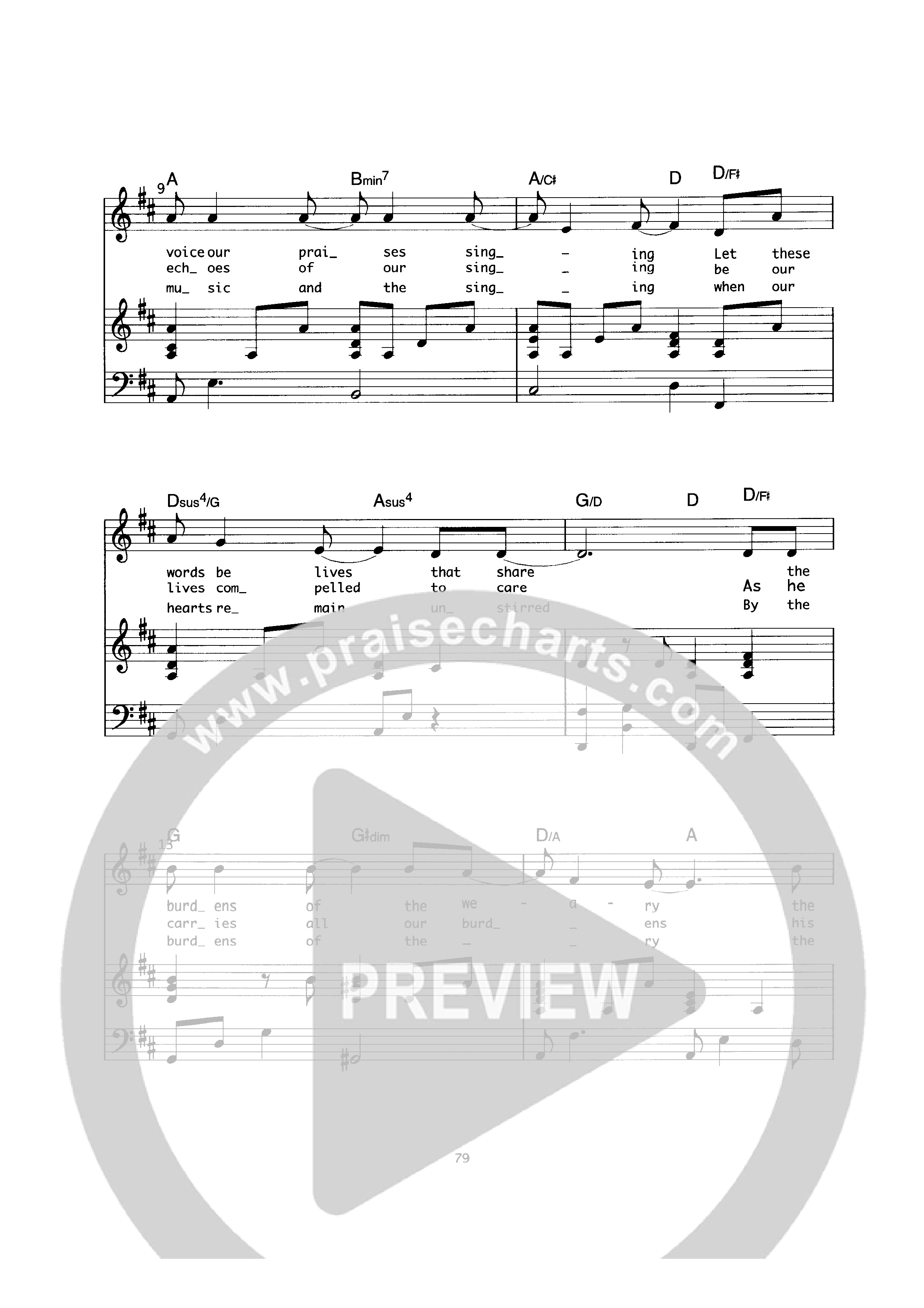 Let Us Rise To Worship Piano/Melody (Geoff Bullock)