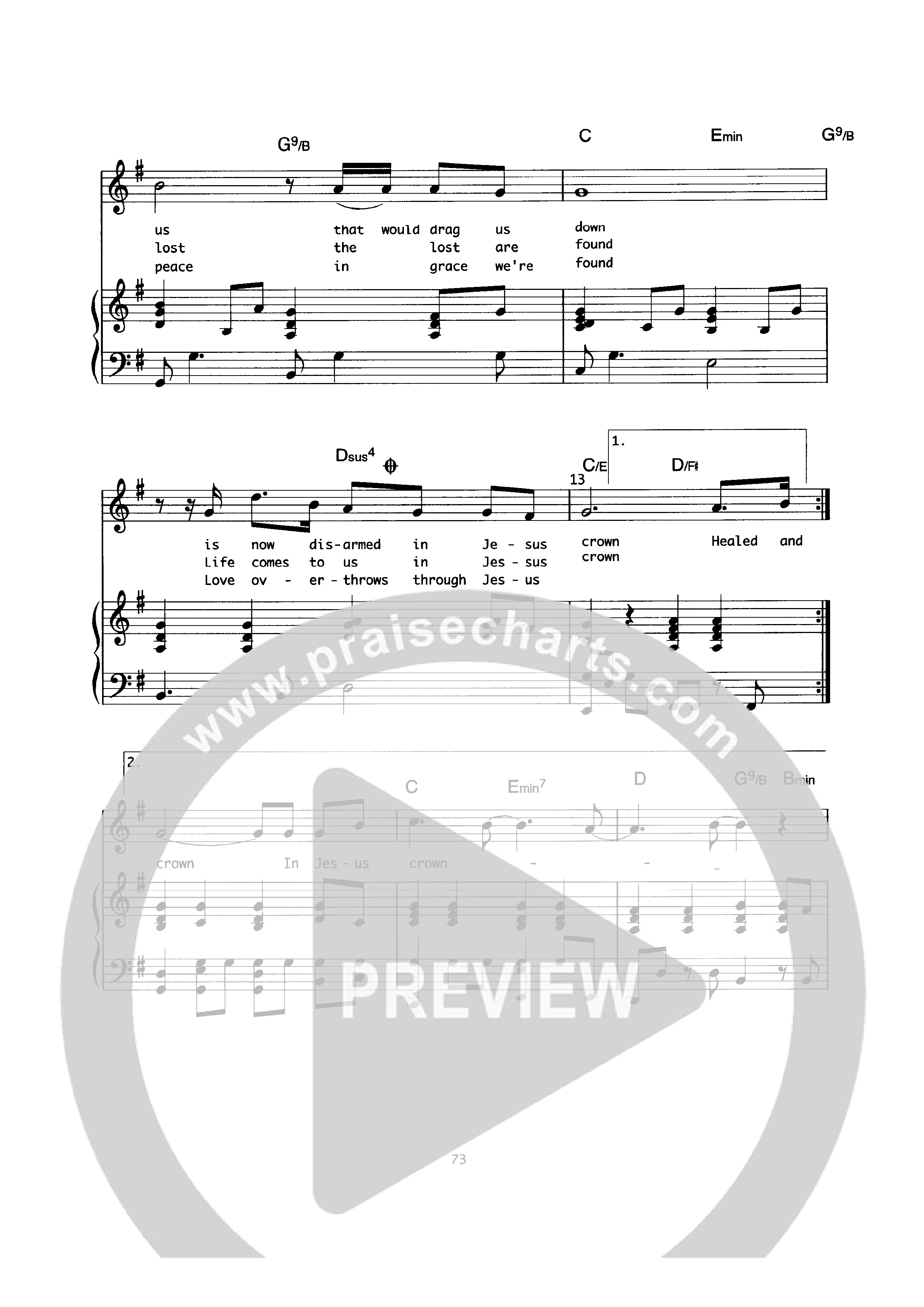 In Jesus' Crown Piano/Melody (Geoff Bullock)