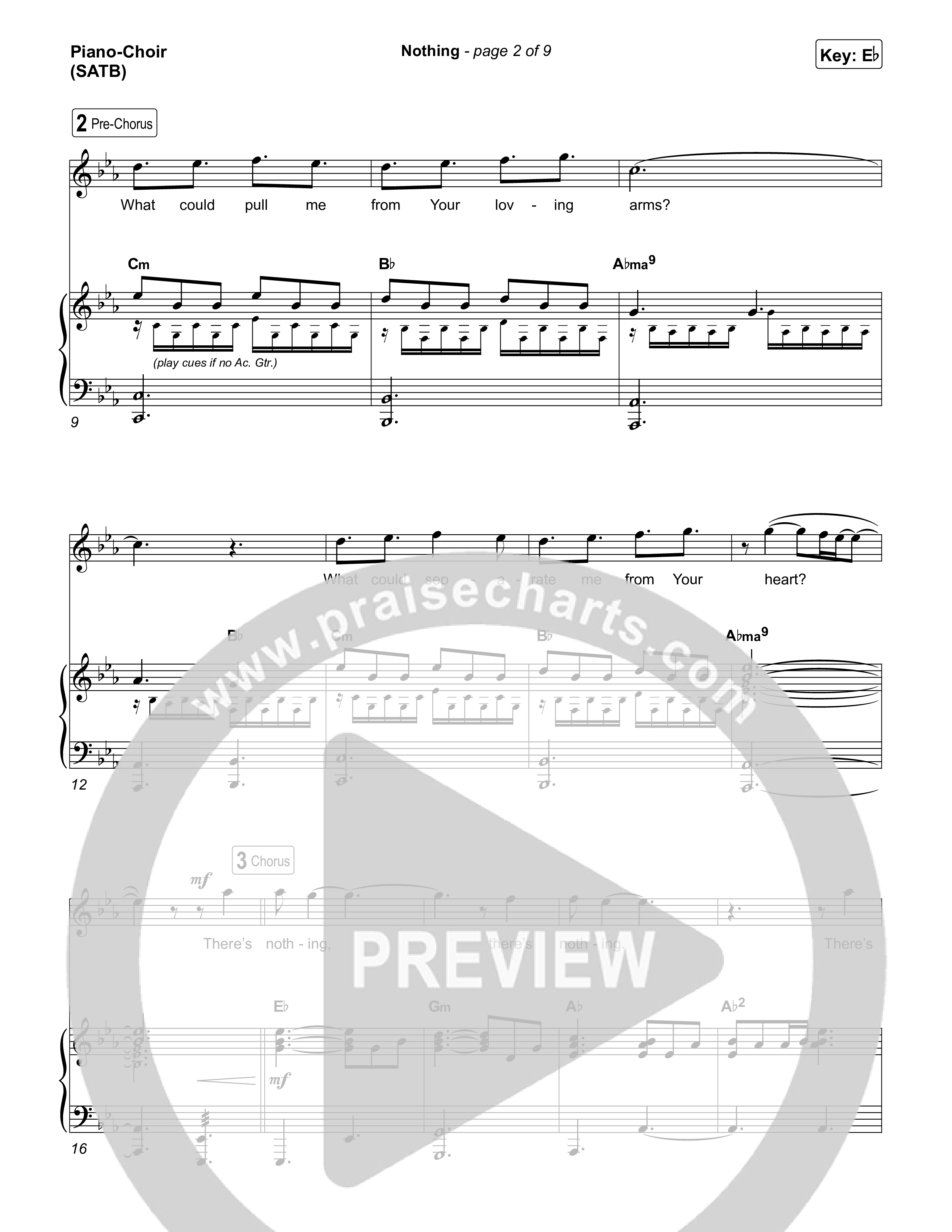 Nothing Piano/Vocal (SATB) (Jeremy Rosado / Seph Schlueter)
