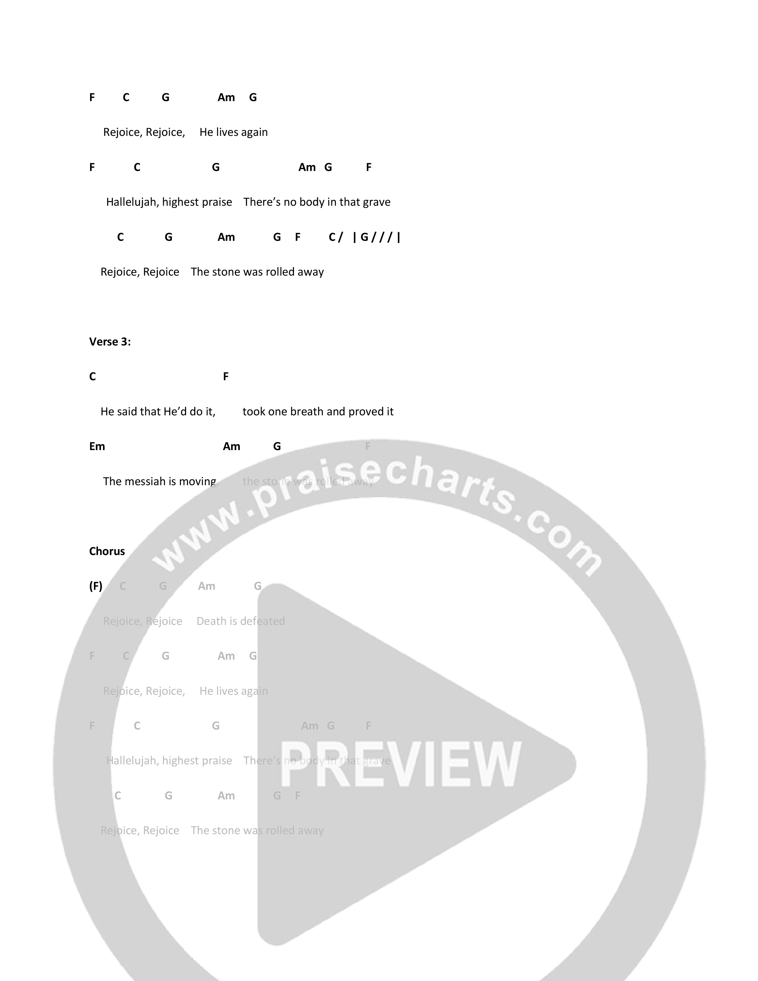Rolled Away Chord Chart (CCV Music)