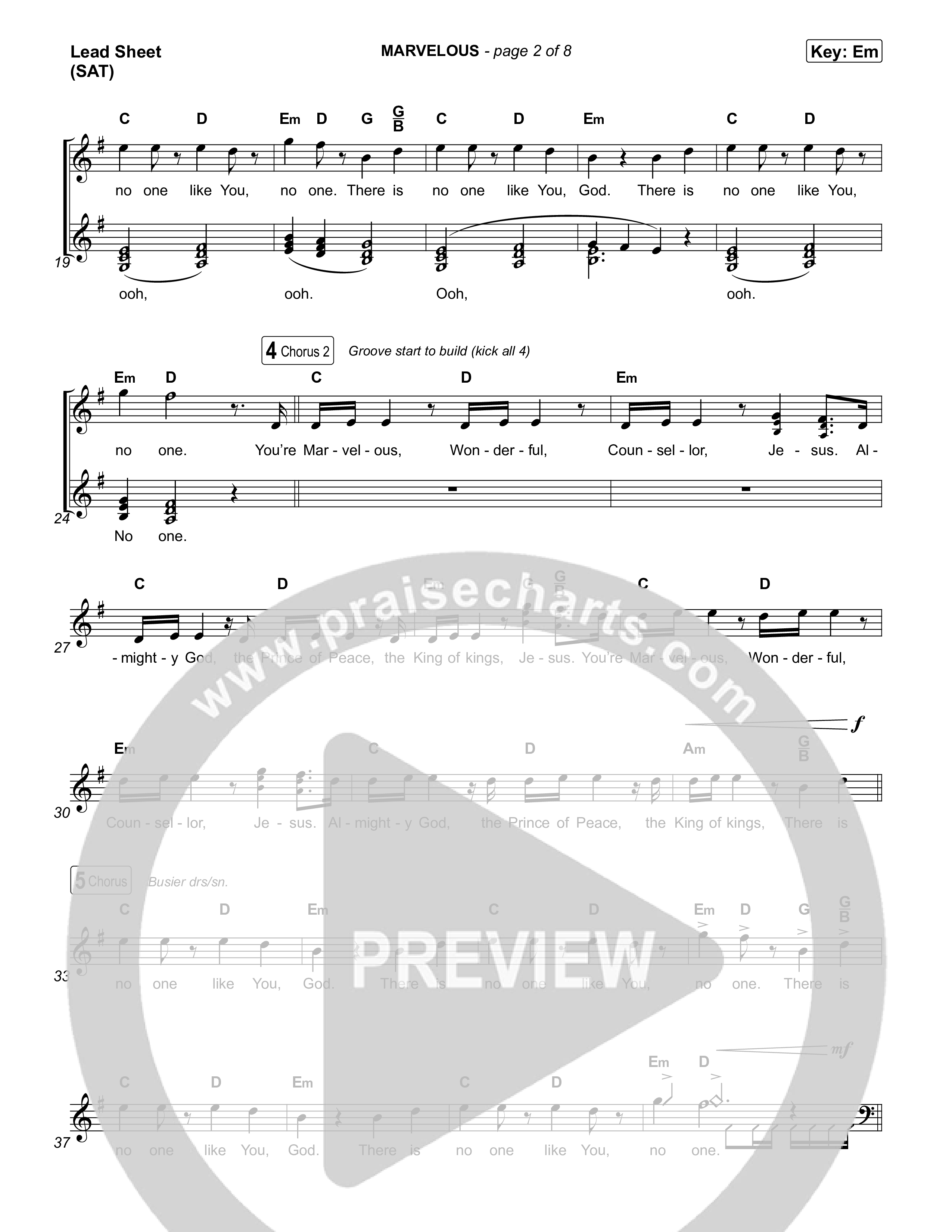 Marvelous Lead Sheet (SAT) (Mitch Wong)