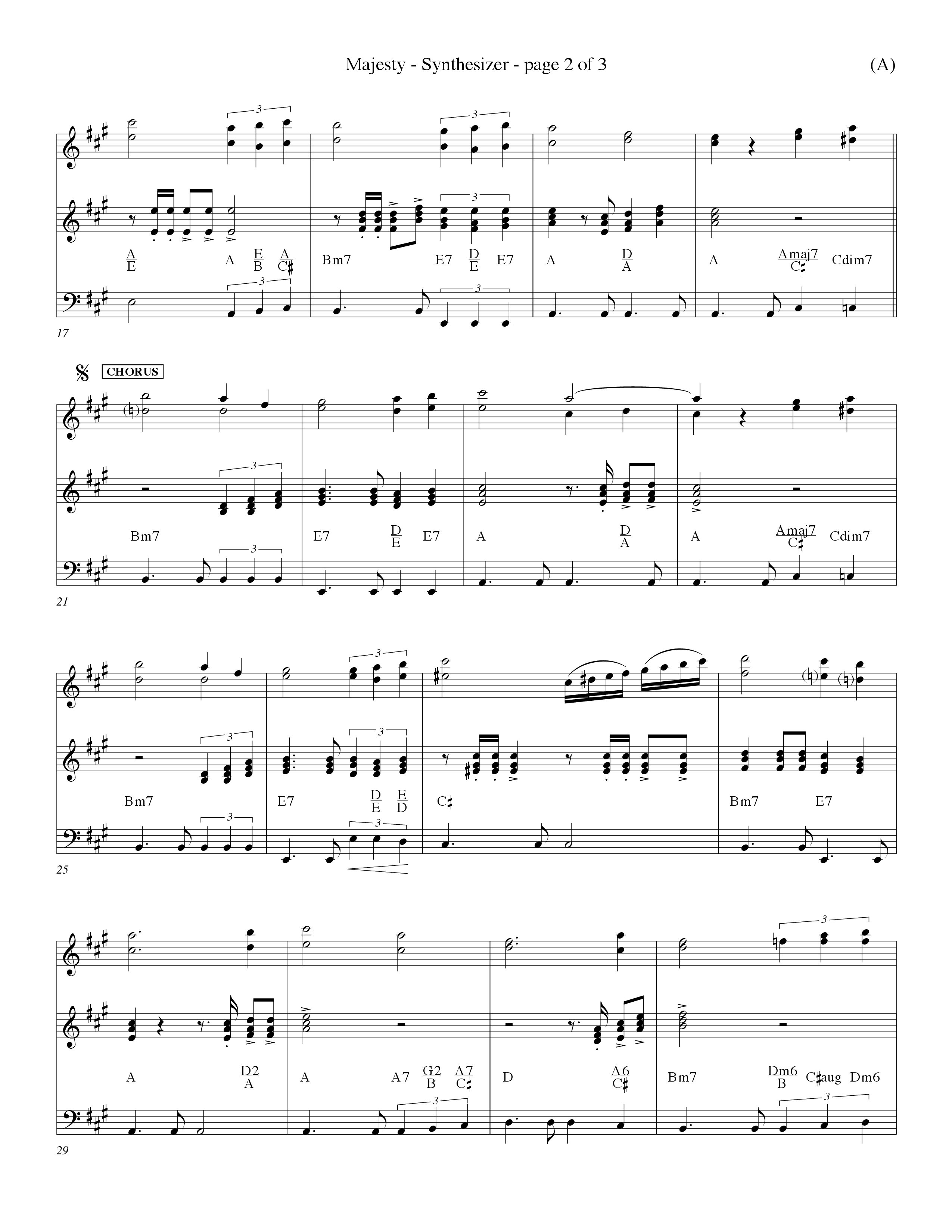 Majesty (Choral Anthem SATB) Synth (Word Music Choral / Orch. Eddie Fargason)