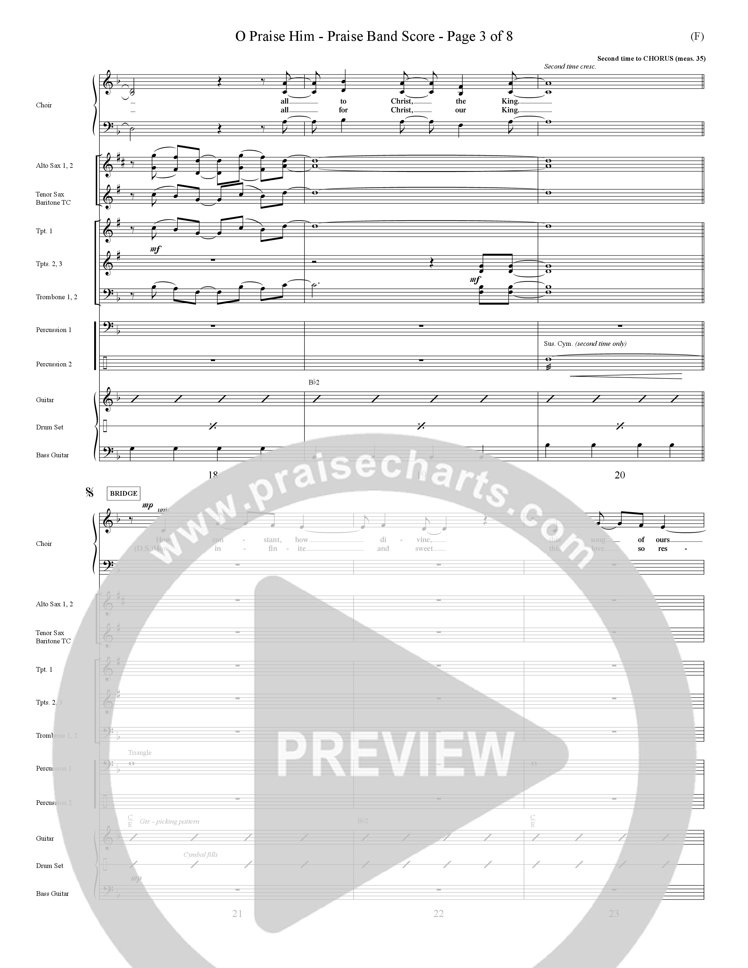 O Praise Him (Choral Anthem SATB) Conductor's Score (Word Music Choral / Orch. David Winkler)