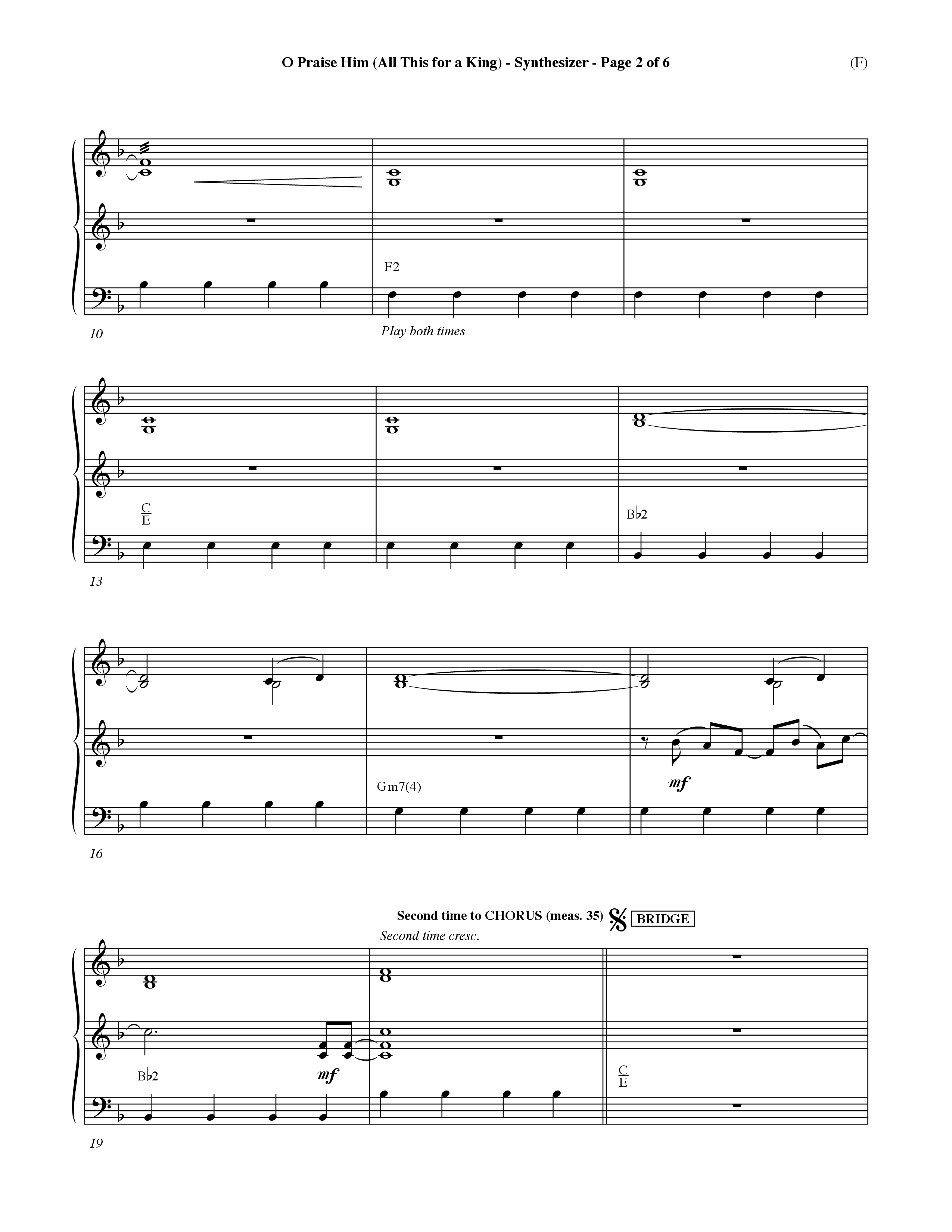 O Praise Him (Choral Anthem SATB) Synth (Word Music Choral / Orch. David Winkler)