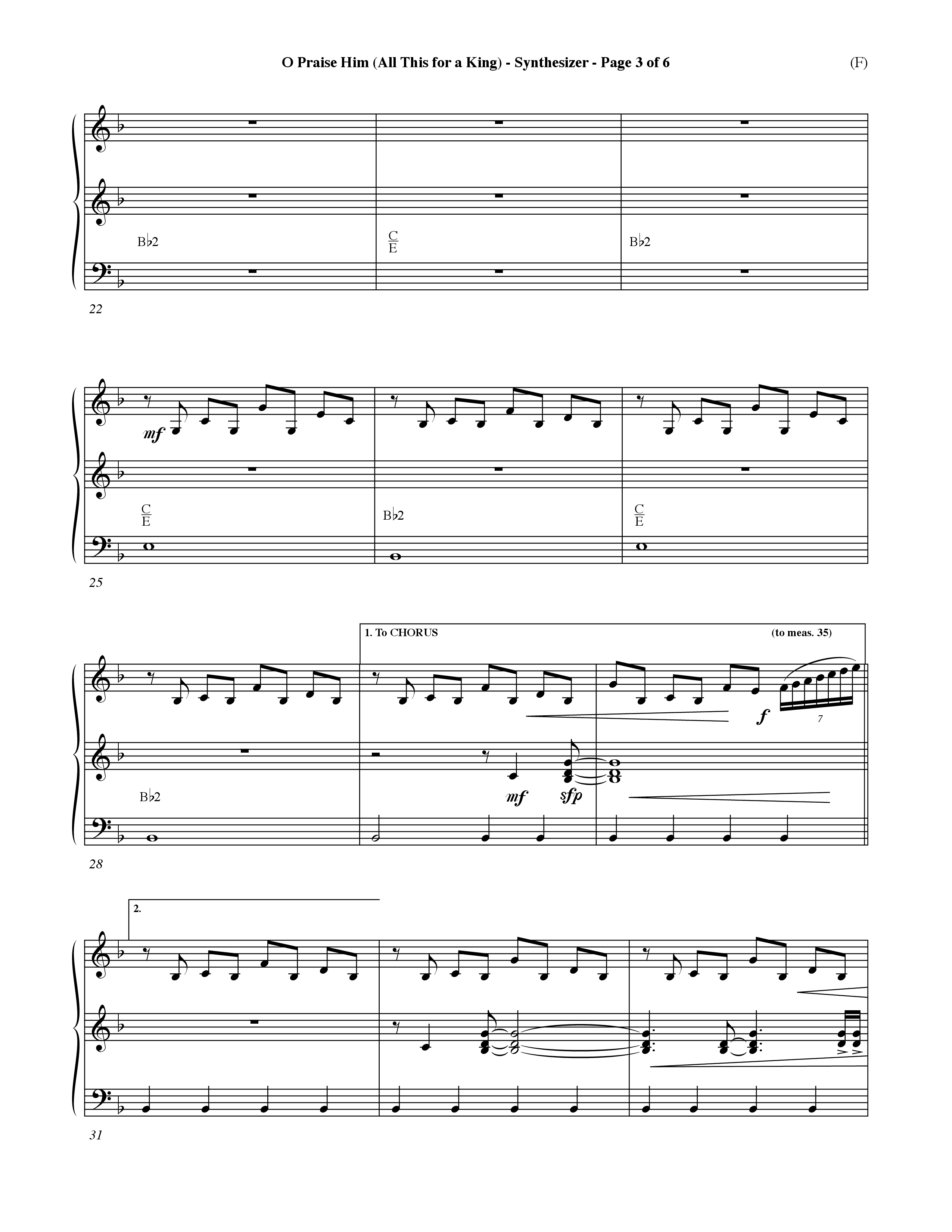 O Praise Him (Choral Anthem SATB) Synth (Word Music Choral / Orch. David Winkler)