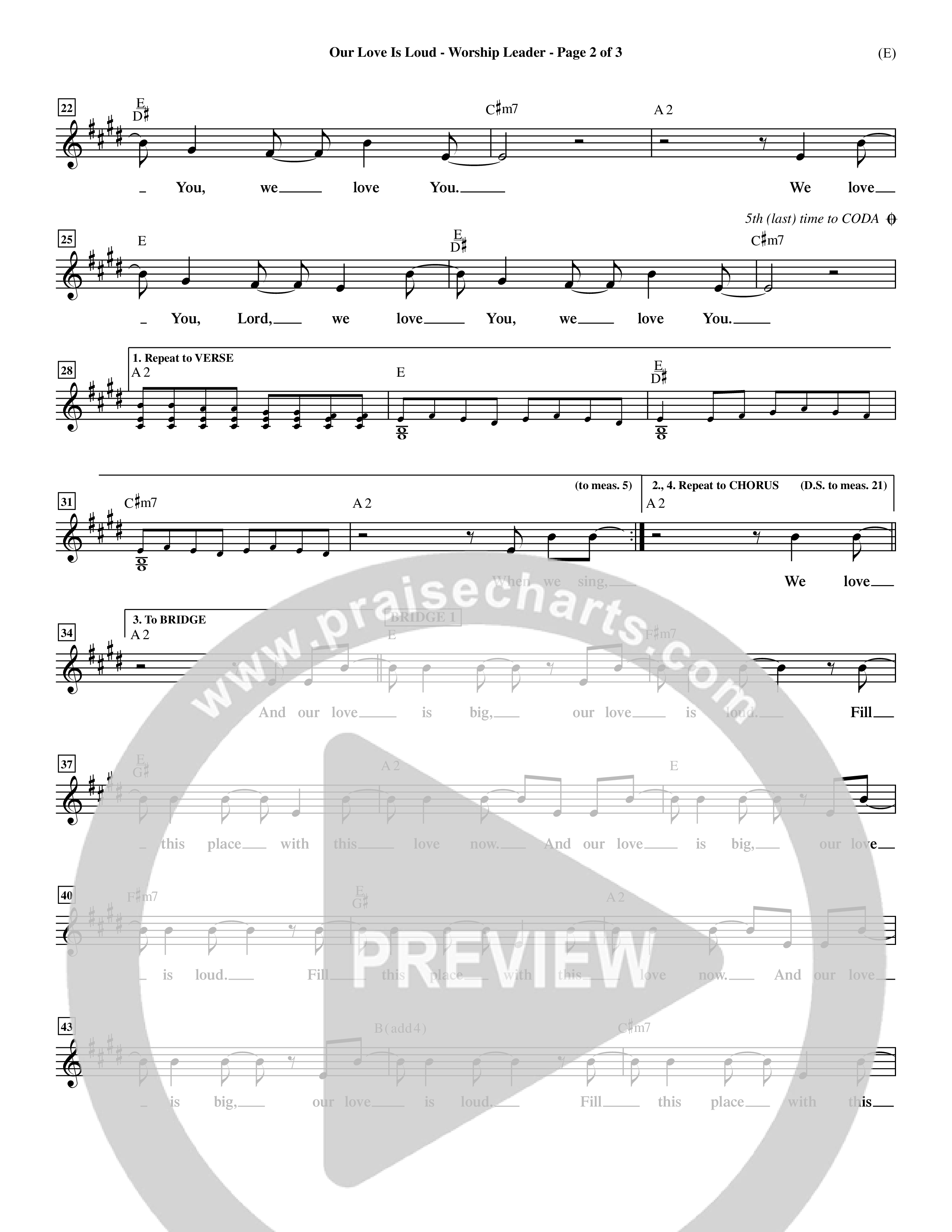 Our Love Is Loud (Choral Anthem SATB) Rhythm Pack (Word Music Choral / Orch. Dave Williamson)