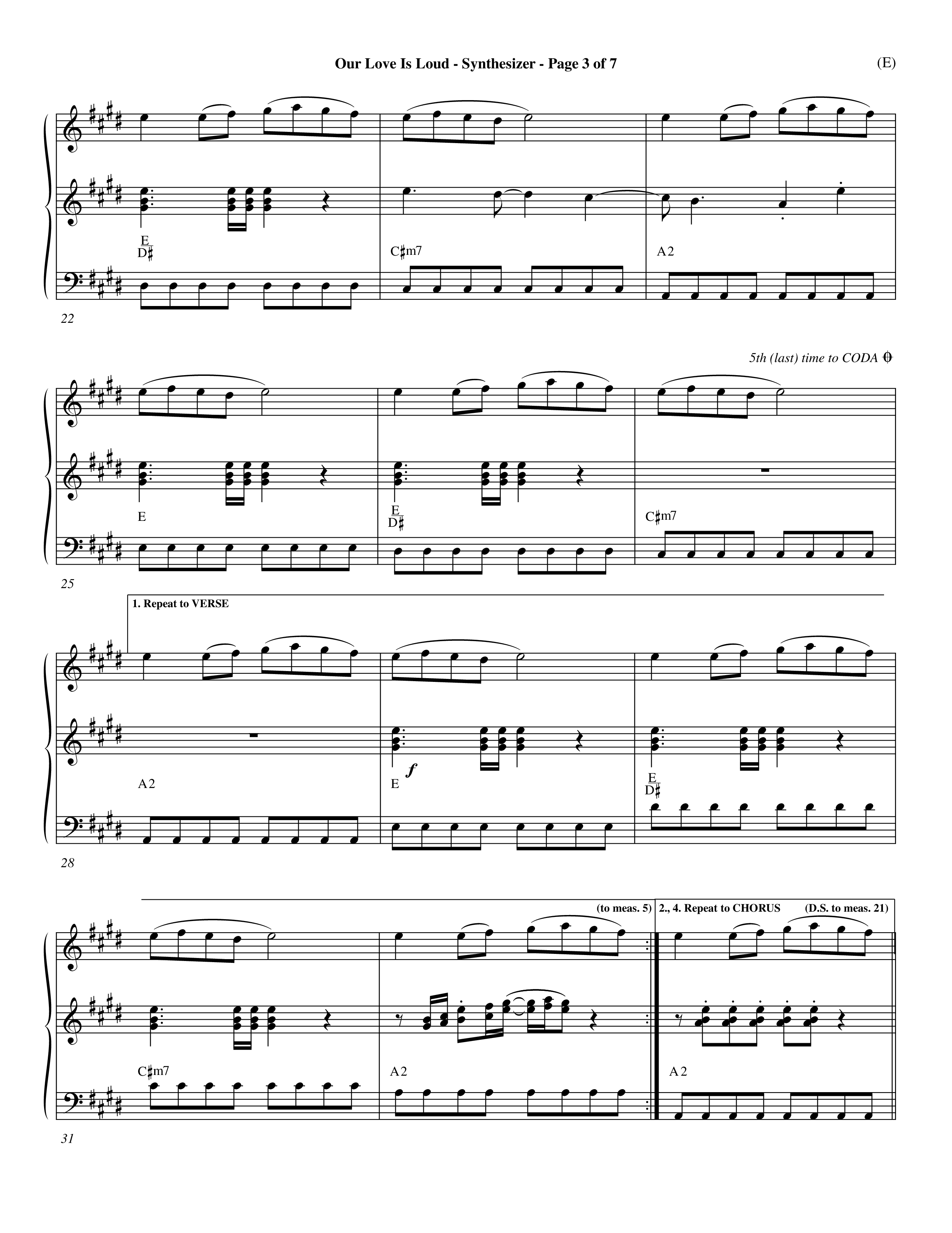Our Love Is Loud (Choral Anthem SATB) Synth (Word Music Choral / Orch. Dave Williamson)